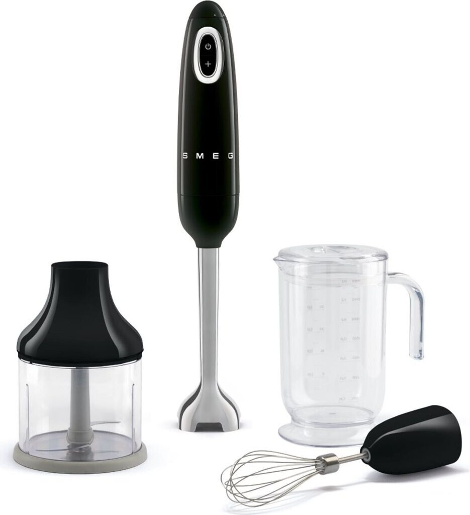 Smeg HBF03BLEU Schwarz Stabmixer 50er Retro Style