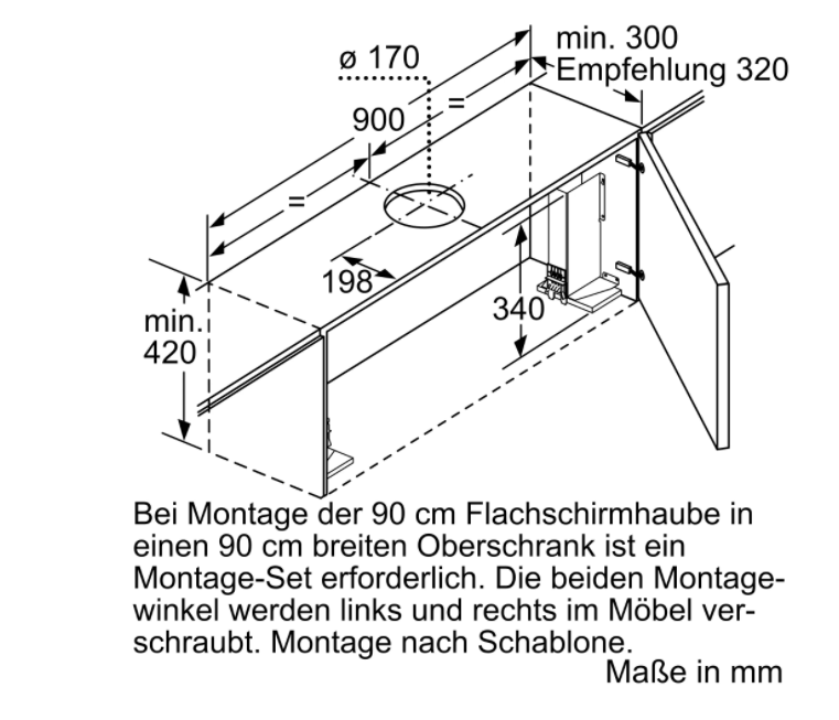 Bosch Ausstellungsstück DFR097A52 Serie 4 Flachschirmhaube 90 cm Silbermetallic