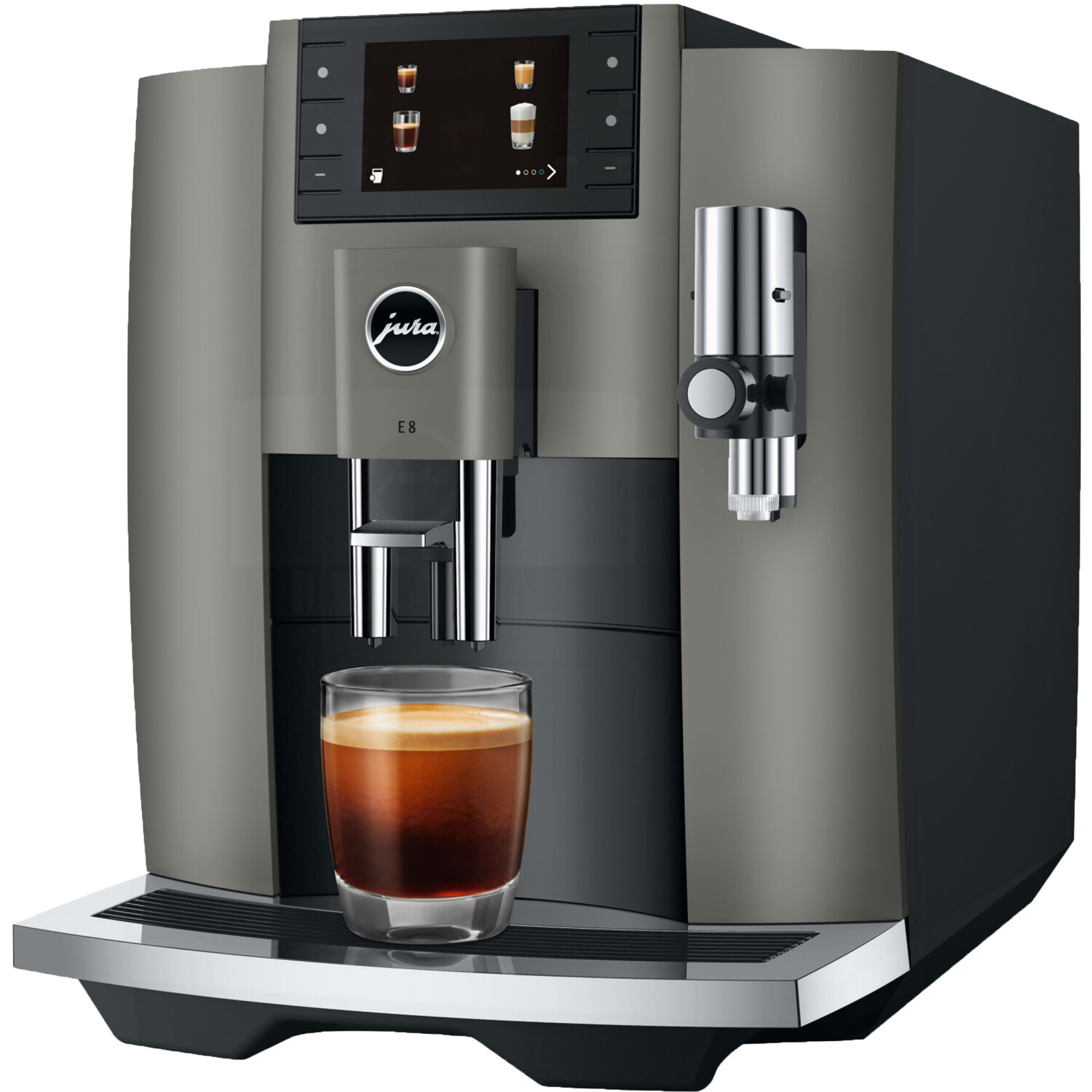 Jura E8 Kaffee-Vollautomat (EC) Dark Inox (15583)