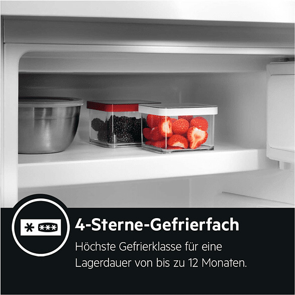 AEG RTB413E1AW Freistehender Tisch-Kühlschrank