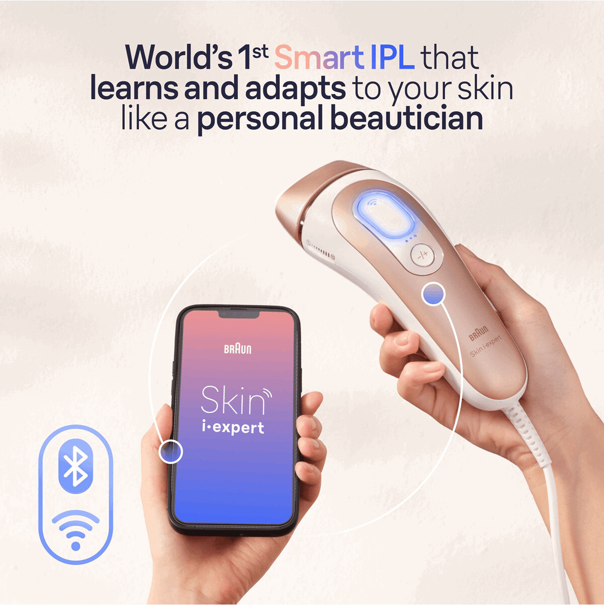 Braun PL7147 Smart IPL Skin i·expert  IPL-Haarentferner  Netz  IPL-Technologie 