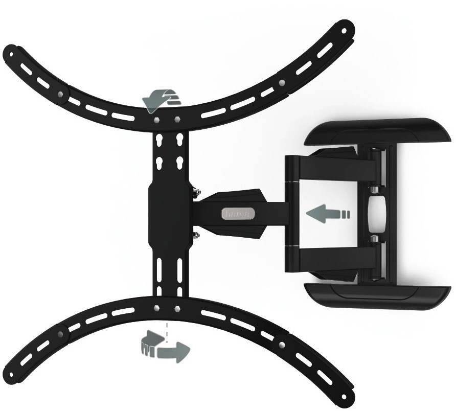 Hama TV-Wandhalterung Fullmotion bis 75Zoll schwarz(179024)