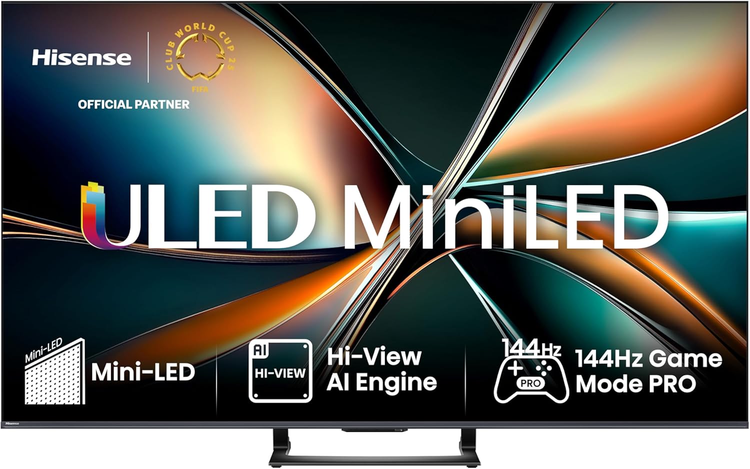 Hisense 75U7Q Fernseher 75 Zoll, 4K Mini LED ULED, Smart TV
