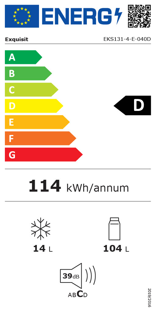 Exquisit EKS131-4-E-040D – Einbaukühlschrank mit Gefrierfach, 118 Liter und LED-Beleuchtung Exquisit EKS131-4-E-040D – Einbaukühlschrank mit Gefrierfach, 118 Liter und LED-Beleuchtung