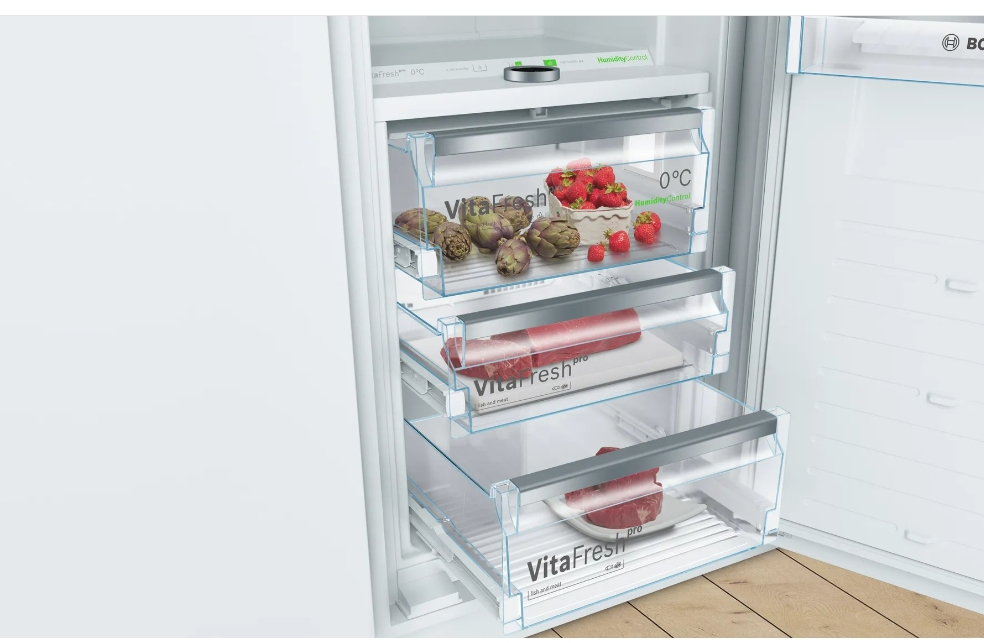 Bosch KIF81PFE0 Serie 8 Einbau-Kühlschrank 177.5 x 56 cm Flachscharnier