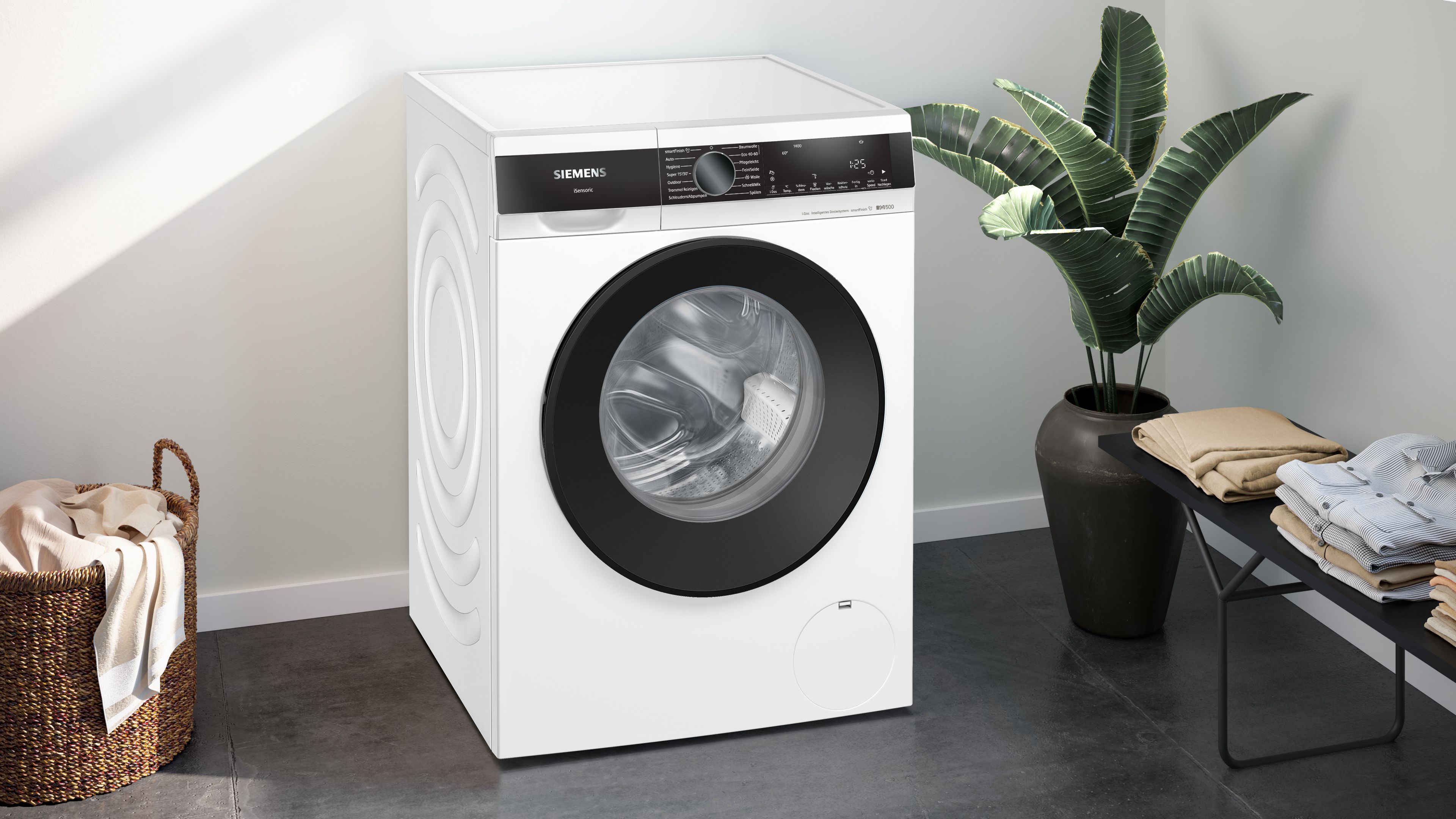 Siemens WG44G2F22 Waschmaschine, 9 kg, 1400 U/min, intelligente Dosierung Siemens WG44G2F22 Waschmaschine, 9 kg, 1400 U/min, intelligente Dosierung