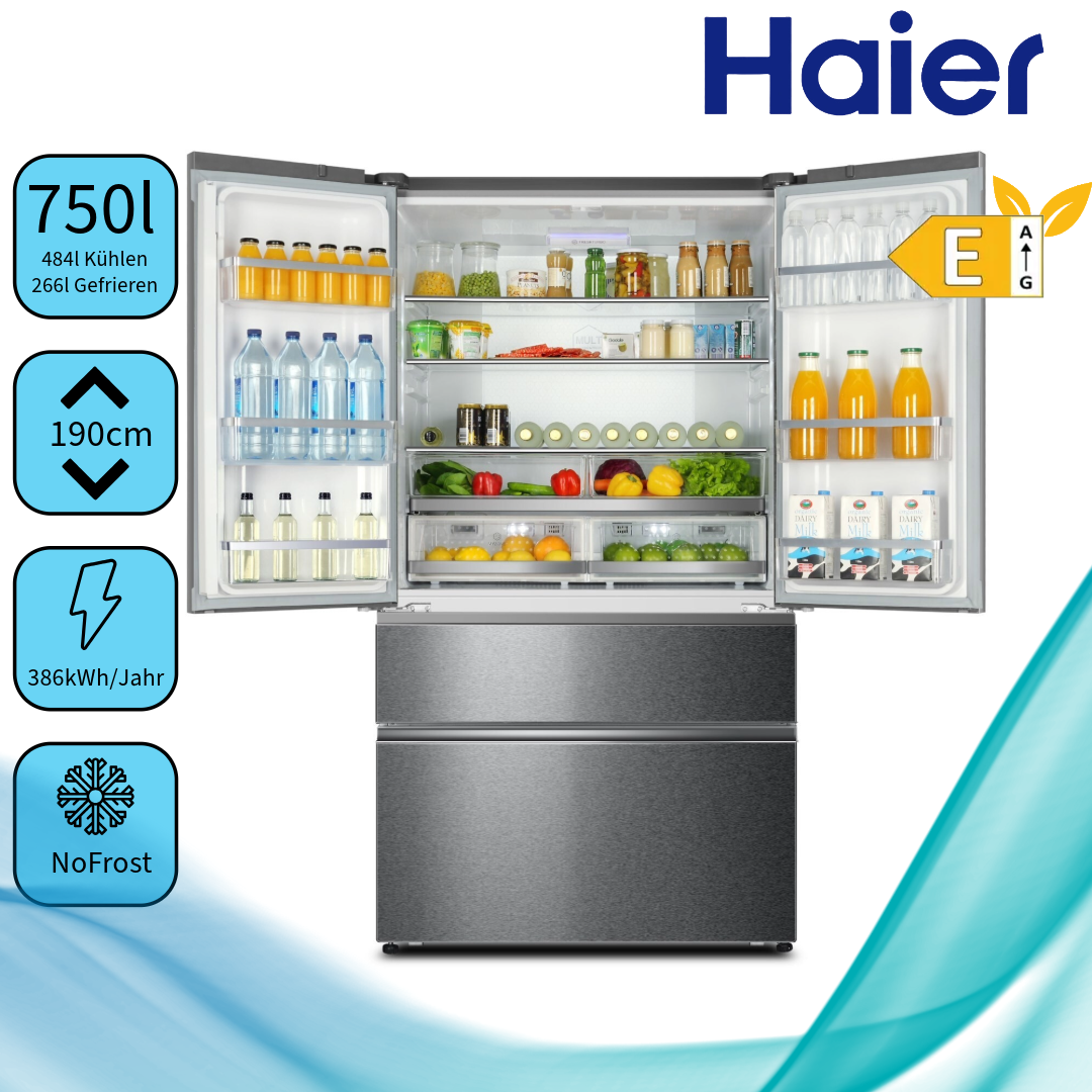 Haier B-Ware mit Schaden  HB 26 FSSAAA Multidoor Kühl-Gefrierkombination MG 811