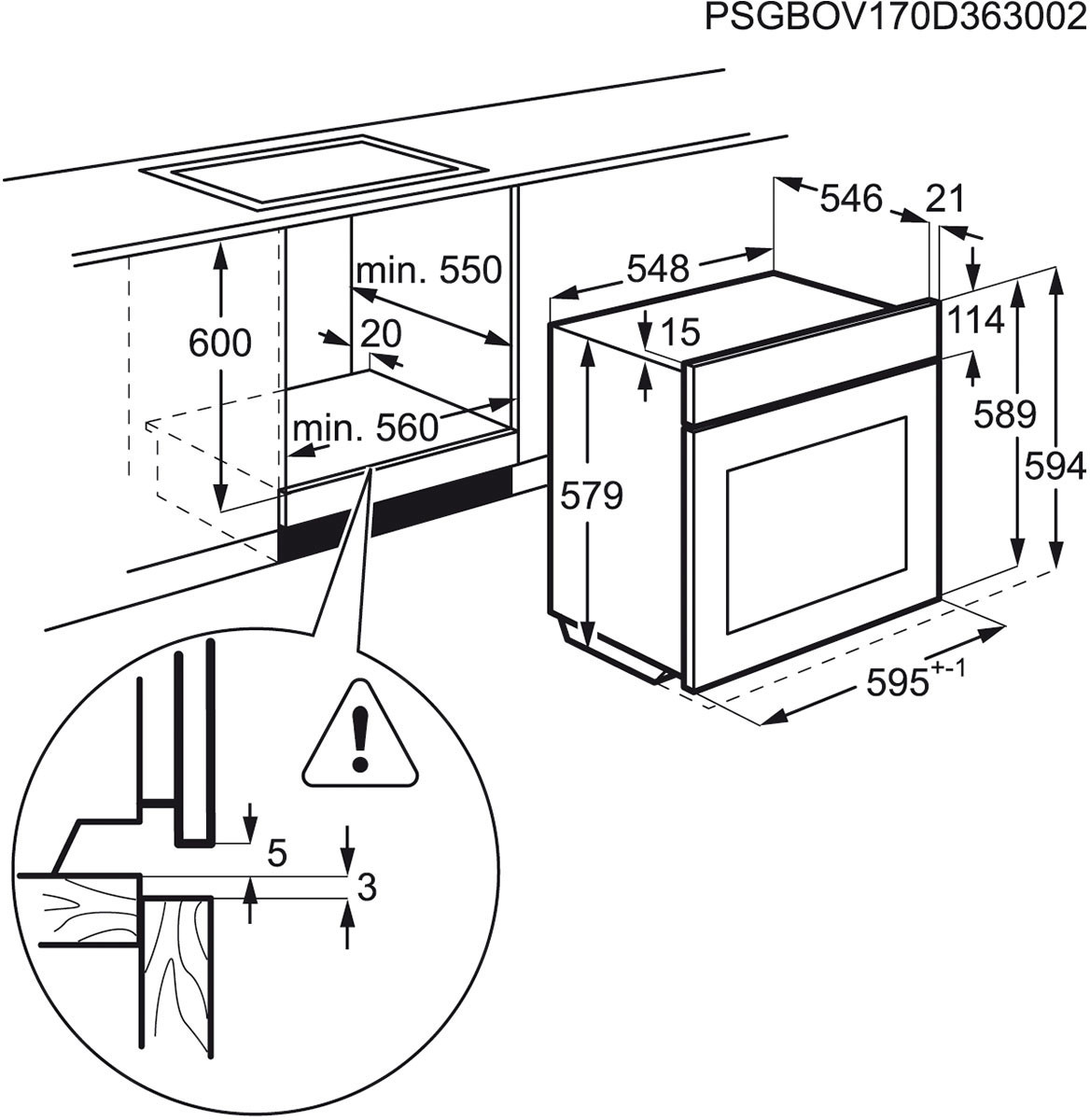 AEG BEB331010M Einbaubackofen