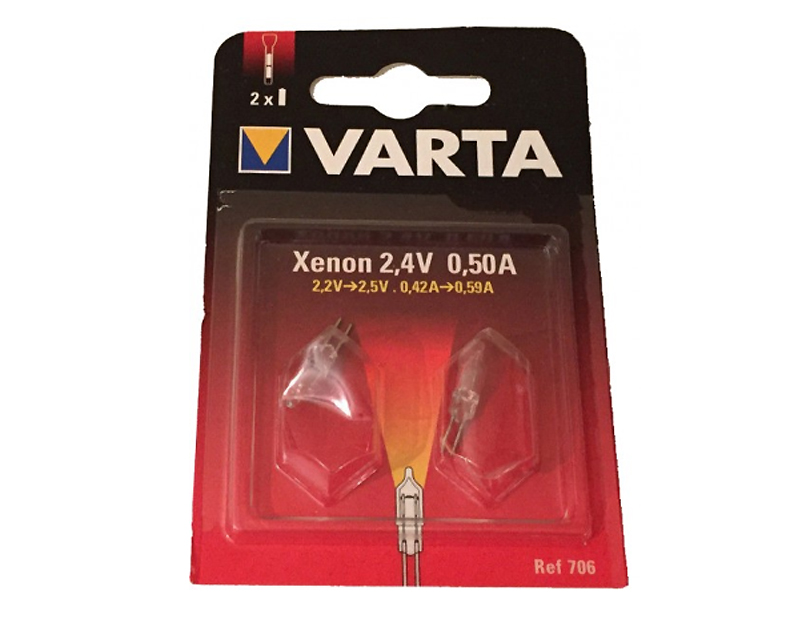 Varta Xenon 2,4V 0,50A Ref706 Glühbirne