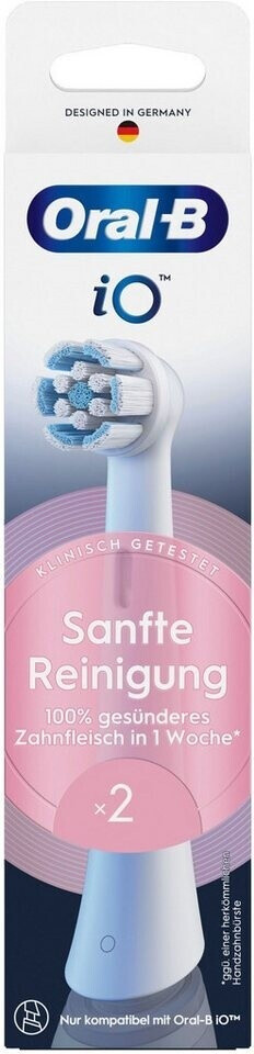 Oral-B iO Sanfte Reinigung Aufsteckbürsten weiß 2 Stk.