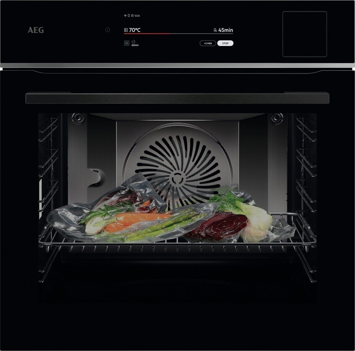 AEG TP9SB83ZAB Einbaubackofen / WLAN-fähig / Dampfreinigung 