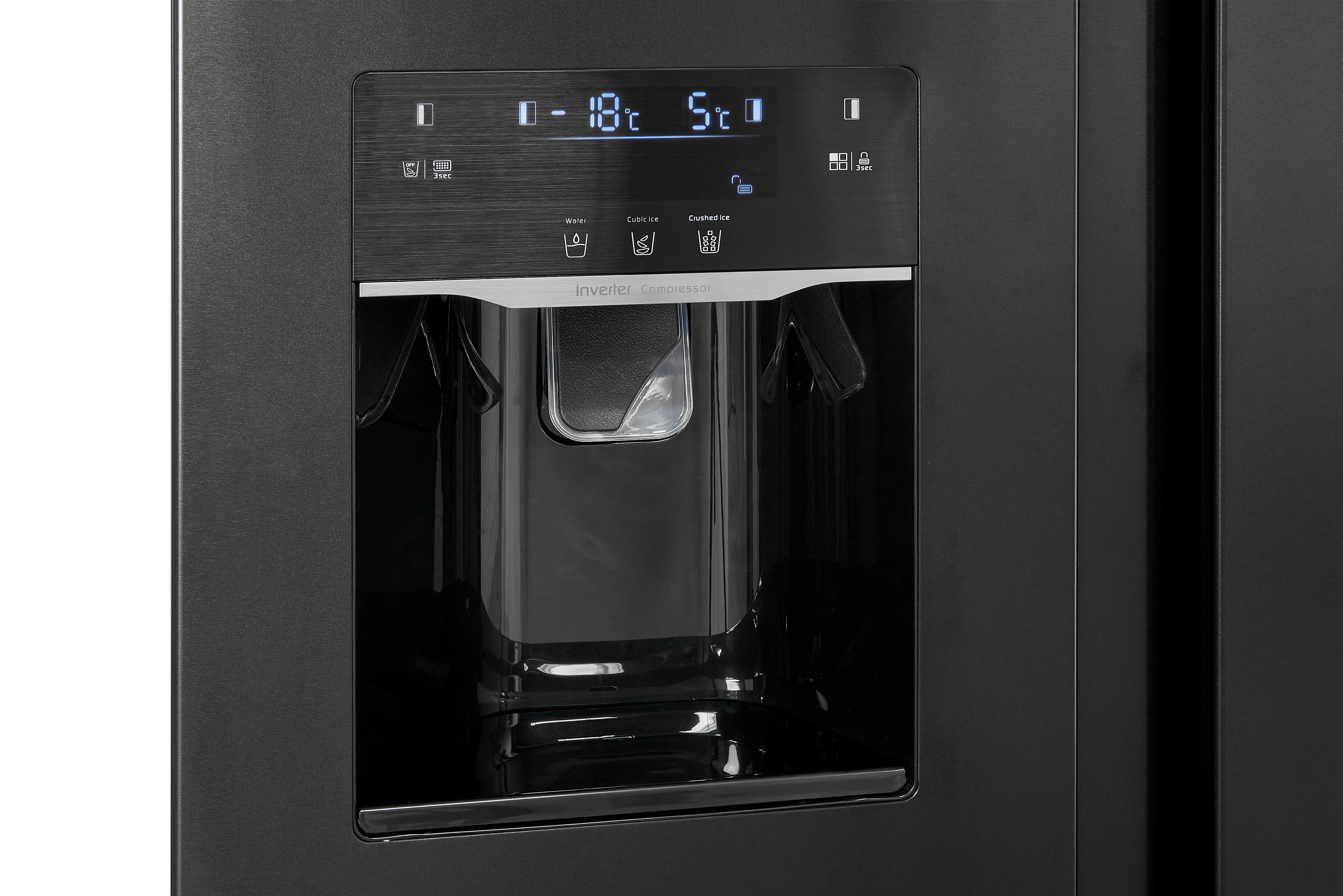 Exquisit SBS520-CF-040E inoxlook-az – Side-by-Side-Kühlschrank mit Eiswürfelspender und 513 Liter Volumen Exquisit SBS520-CF-040E inoxlook-az – Side-by-Side-Kühlschrank mit Eiswürfelspender und 513 Liter Volumen