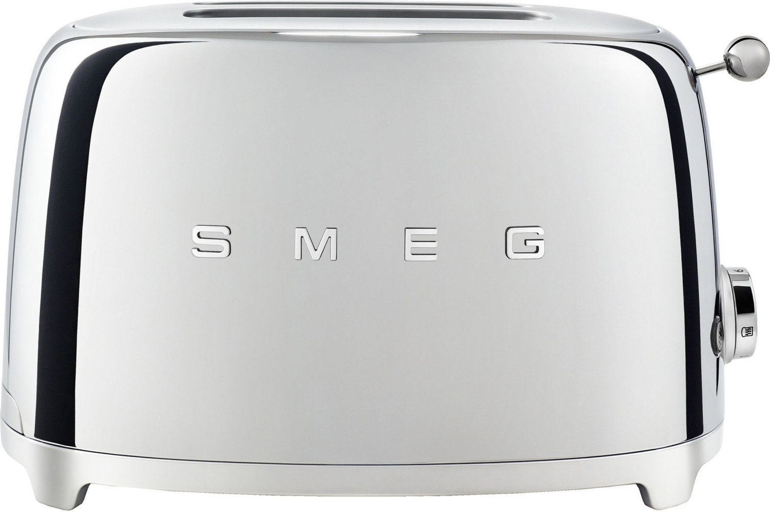 Smeg TSF01SSEU chrom 2-Scheiben-Toaster  950 Watt  Krümelschublade  Stopptaste  6 Stufen