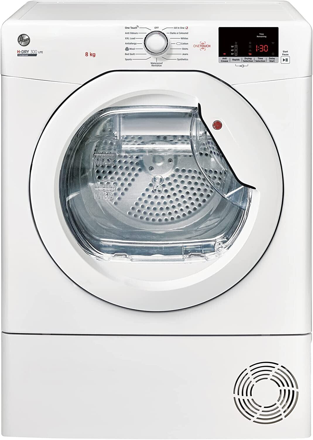 Hoover HLE C8DE-84 Kondenstrockner  Kondensationseffizienzklasse C  8 kg 