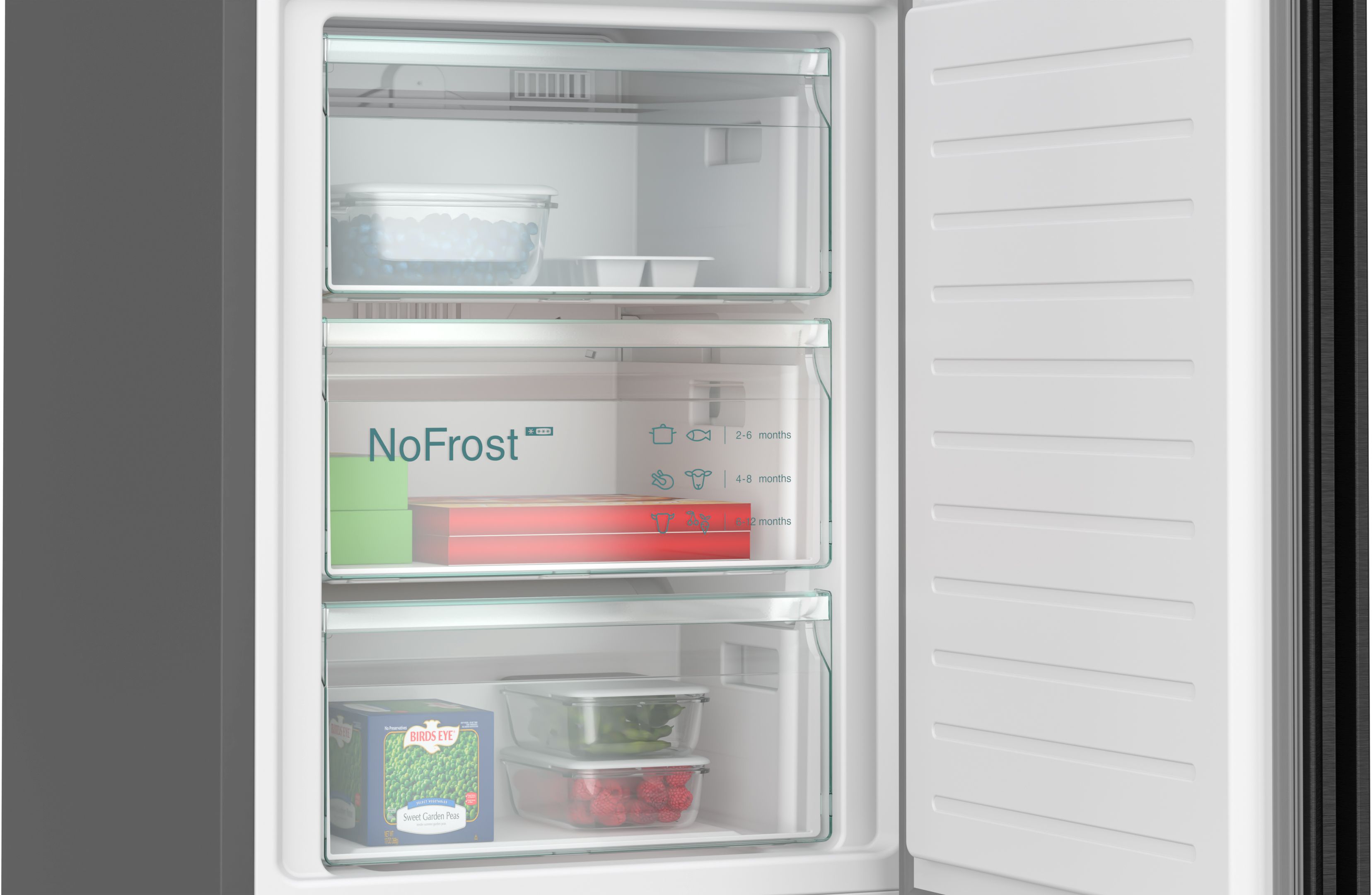 Siemens KG39NSBBF Kühl-Gefrier-Kombination, 203 x 60 cm, 260 L Kühlen und 103 L Gefrieren Siemens KG39NSBBF Kühl-Gefrier-Kombination, 203 x 60 cm, 260 L Kühlen und 103 L Gefrieren