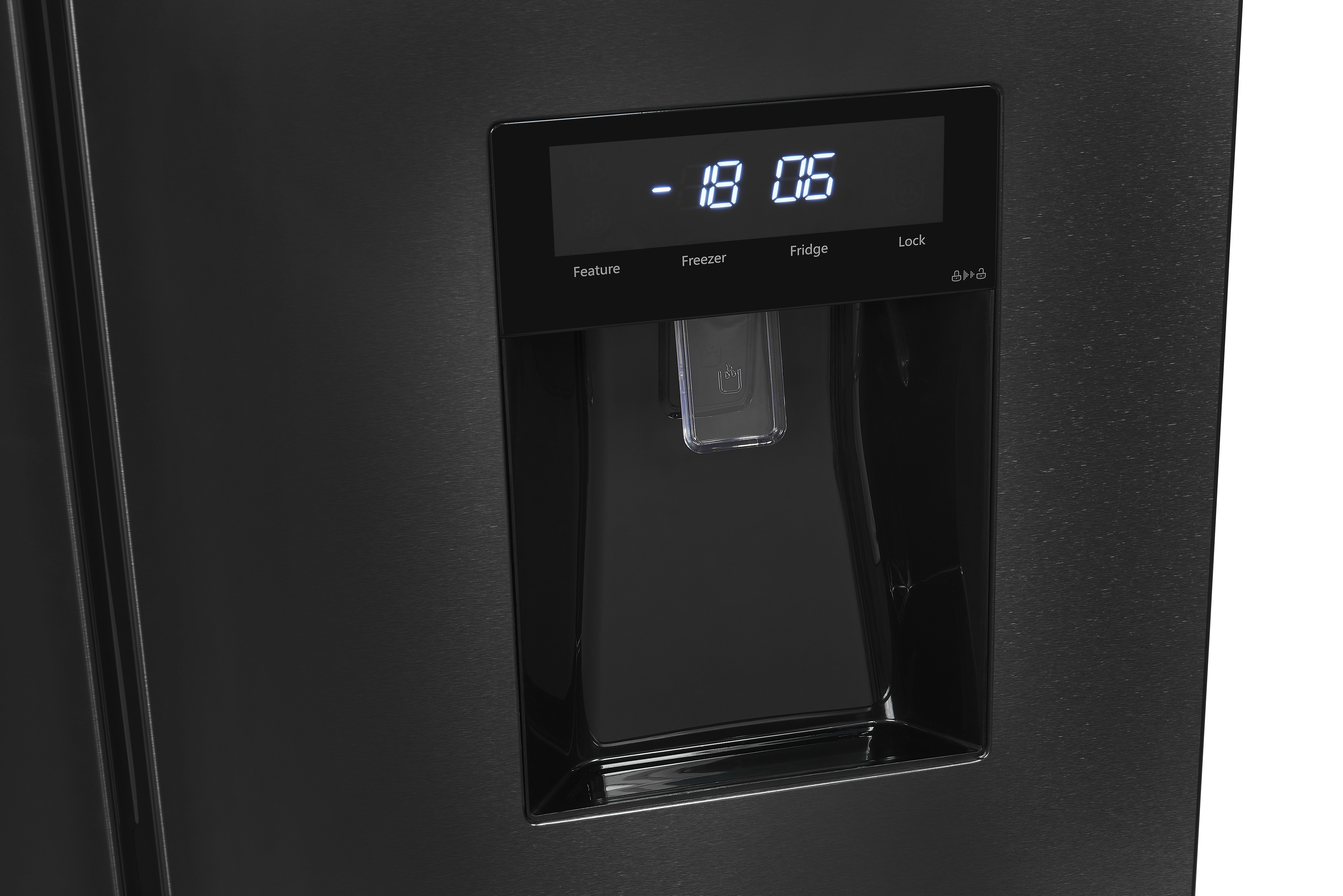Exquisit MD430-100-WS-200E inoxlook-az – Side-by-Side-Kühlschrank mit No-Frost und Wasserspender Exquisit MD430-100-WS-200E inoxlook-az – Side-by-Side-Kühlschrank mit No-Frost und Wasserspender