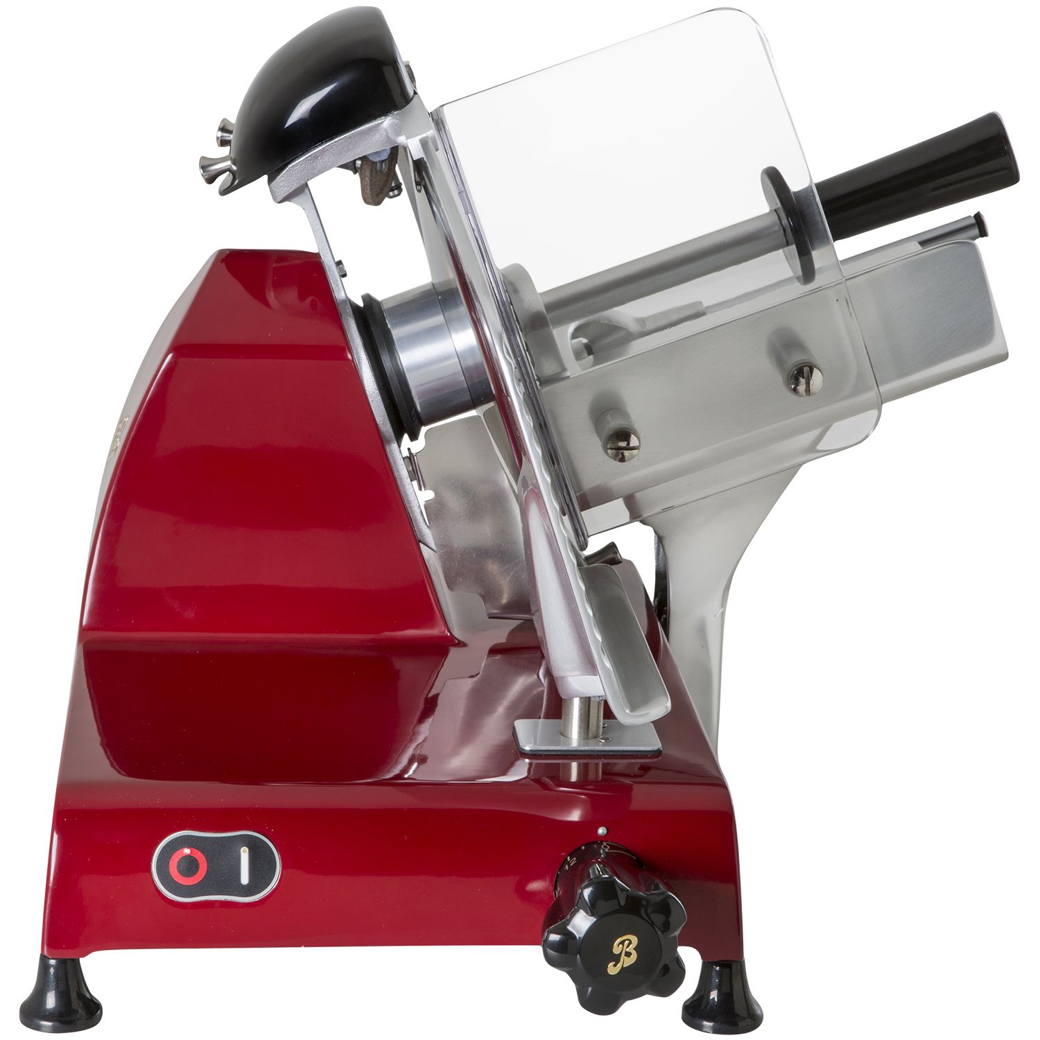 Berkel Ausstellungsstück Red Line 250 rot Aufschnittmaschine  170 Watt  Schnittbreite 14 mm  Messer-Durchmesser 25 cm