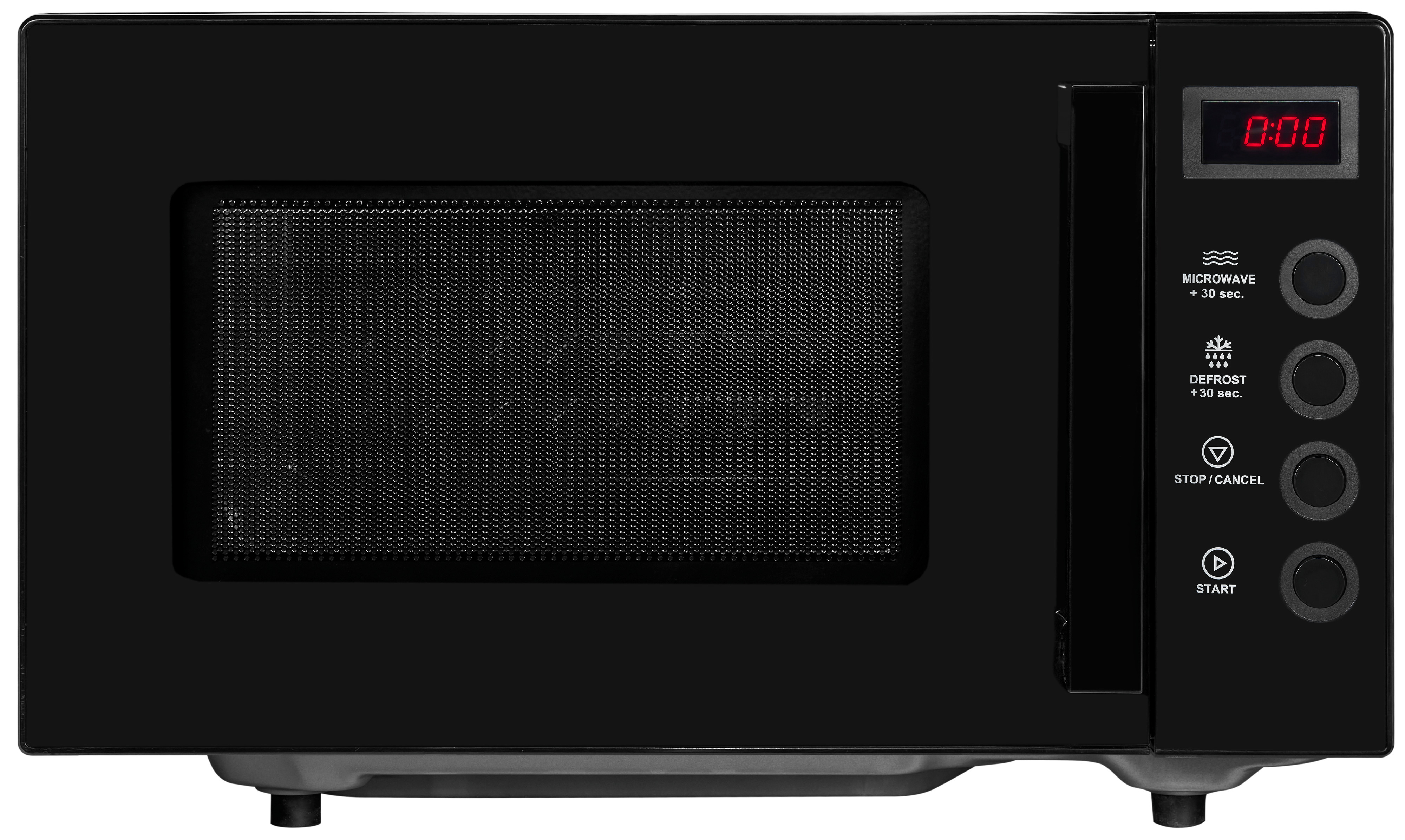 Exquisit Continent MW7020-F-030DI Mikrowelle 20L, 700W, mit Drehteller und Auftaufunktion, schwarz