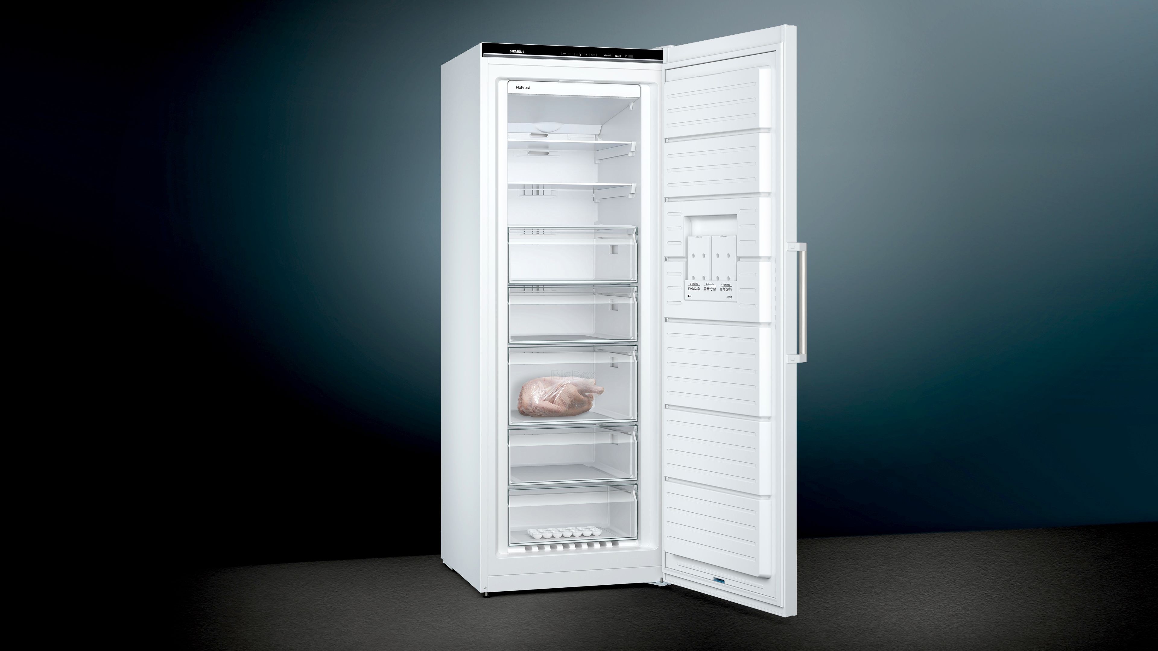 Siemens GS58NDWDP iQ500 Freistehender Gefrierschrank