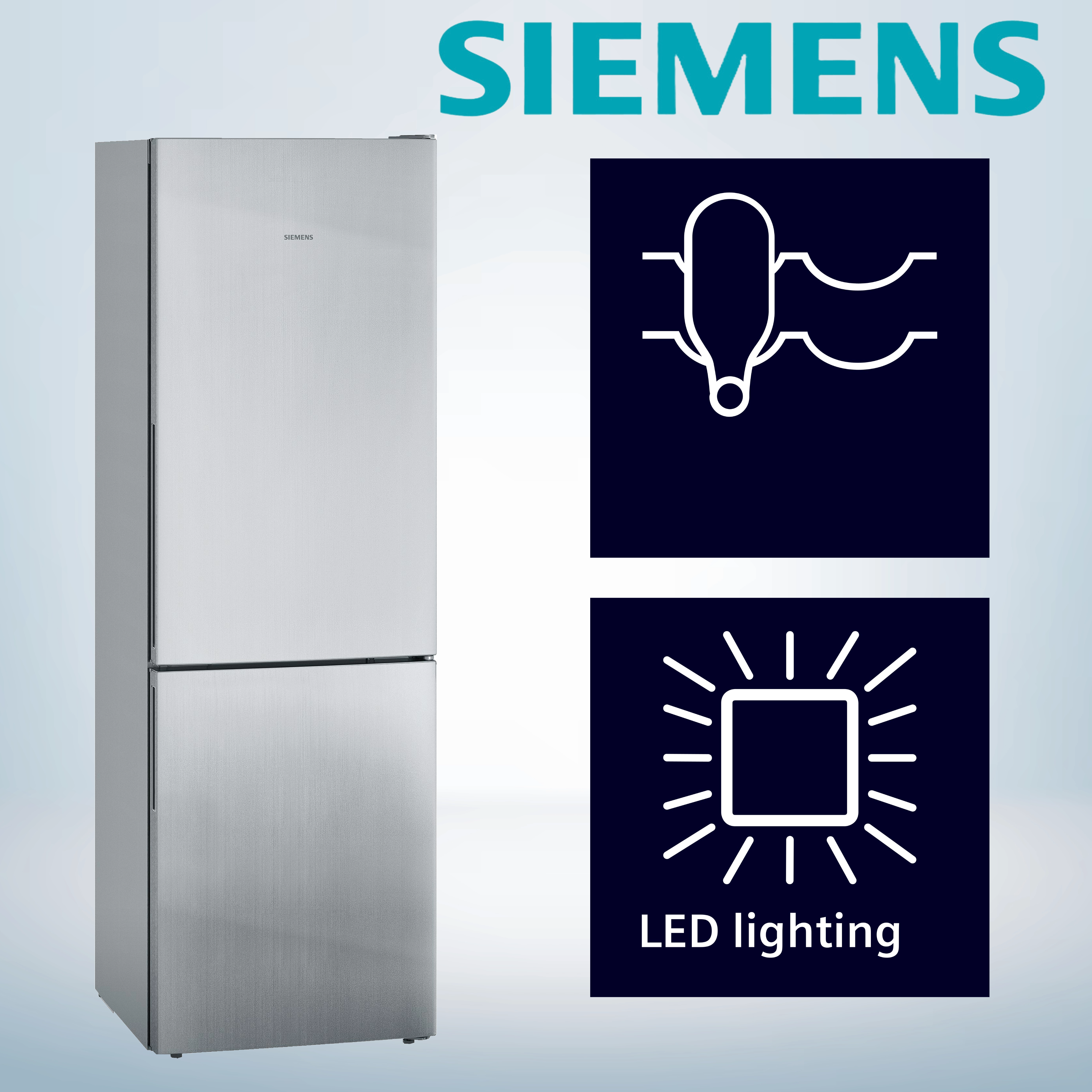Siemens KG36EALCA  Kühl-Gefrierkombination Inhalt Kühlbereich 214 Liter 