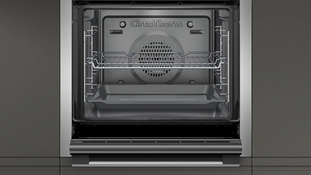 Neff BCC3672 Einbaubackofen  71 Liter  Heißluftgrill  Pyrolyse  Umluft  Heißluft  Grill  Pizzastufe 