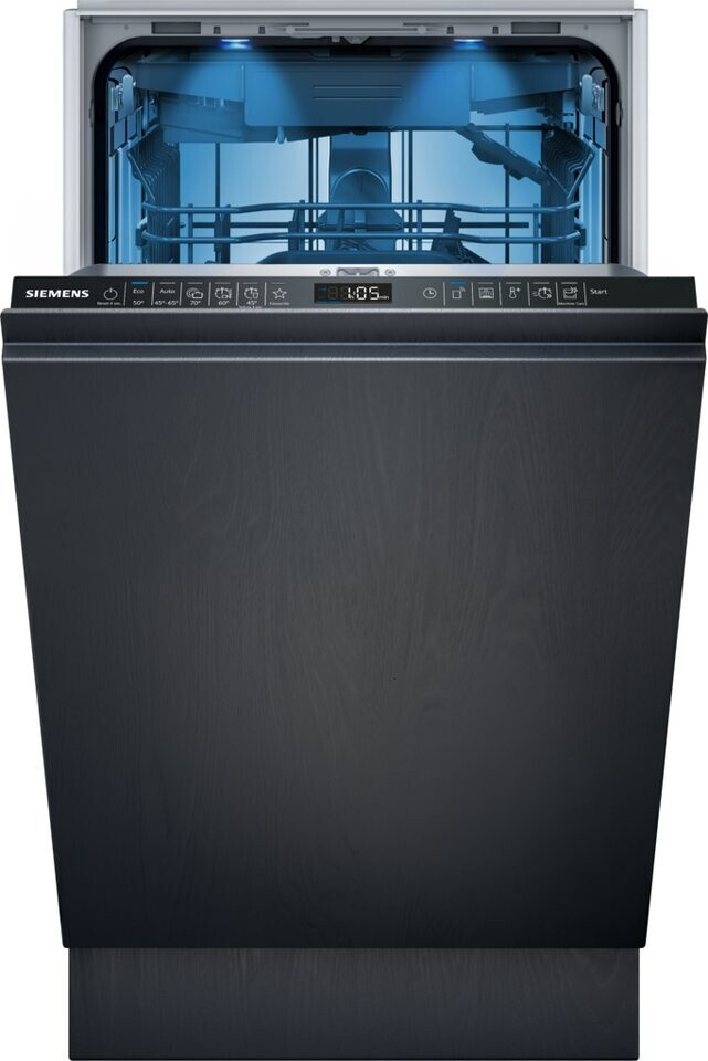 Siemens SR65EX09ME Vollintegrierter Geschirrspüler, 45 cm, varioSpeed Plus, autoOpen dry