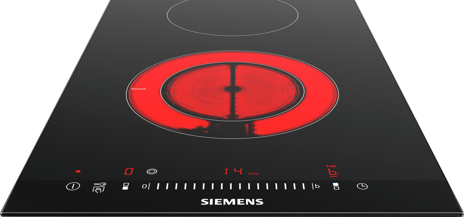 Siemens ET375FFP1E Kochfeld, 2 Heizelemente, 30.2 cm, Glaskeramik