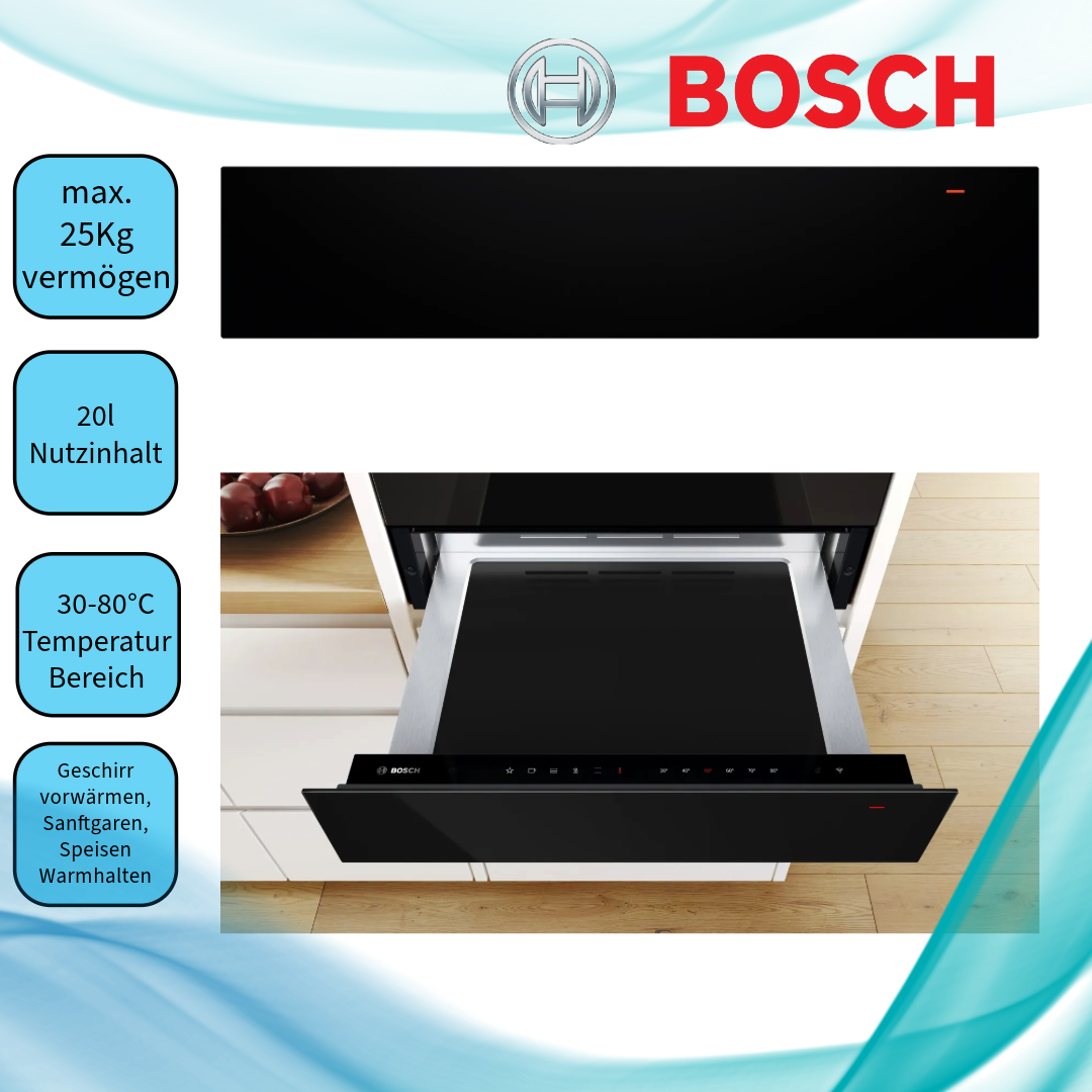  Bosch Ausstellungsstück BIC7101B1 Serie 8 Wärmeschublade 