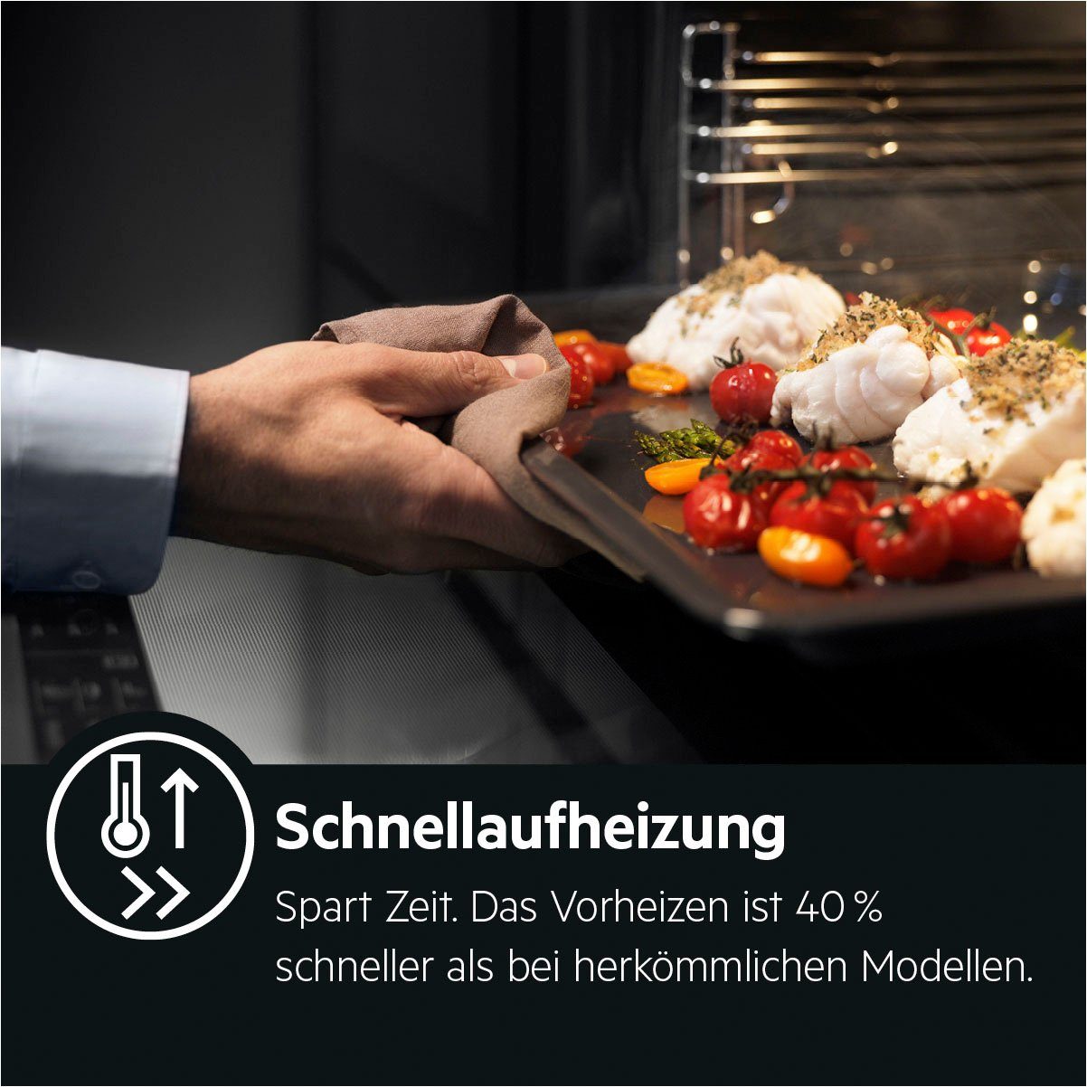 AEG BPE742220 Einbaubackofen  70 Liter  Heißluftgrill  Pyrolyse  Bratenthermometer  Heißluft  Grill 