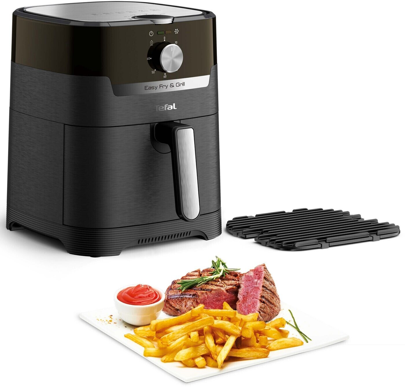 Tefal EY5018 Easy Fry & Classic Grill  Heißluftfritteuse, 2-in-1 Technologie (Air Fryer und Grill) XL