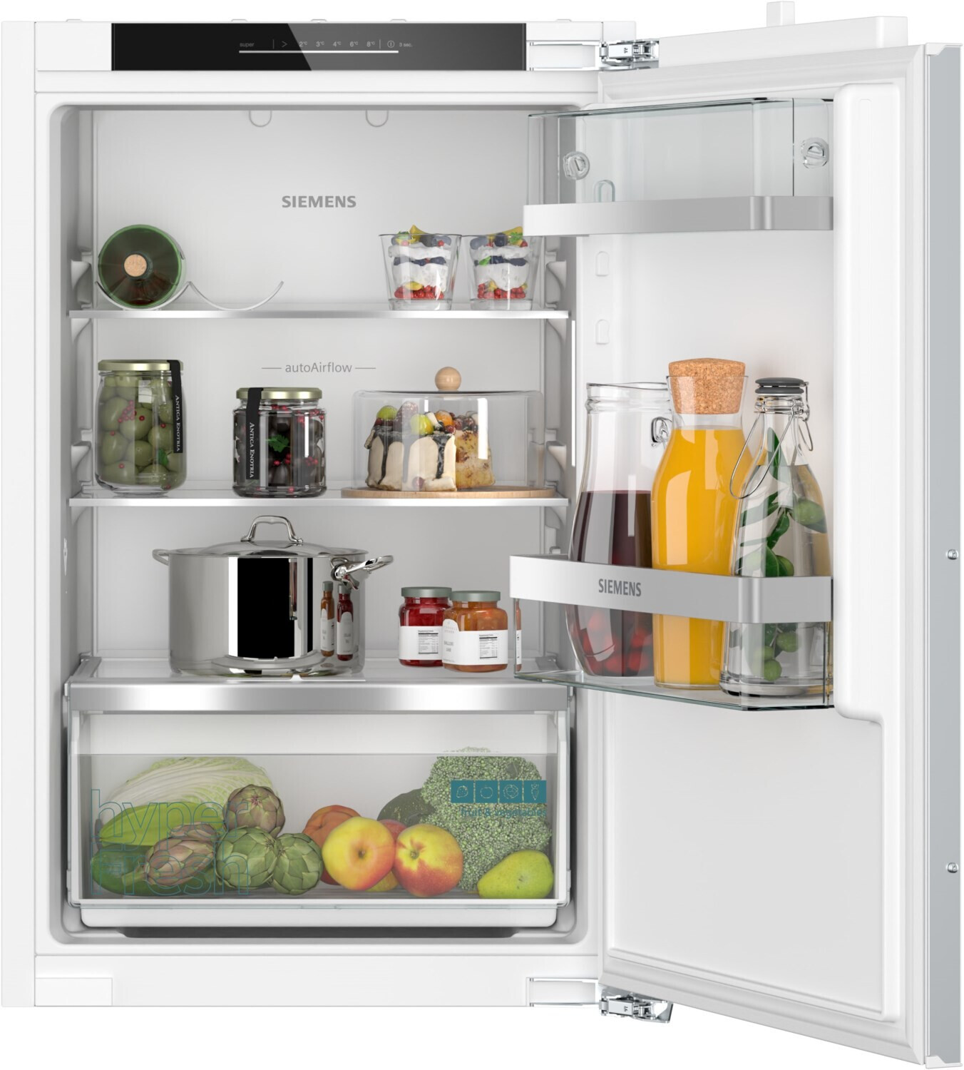 Siemens KI21RADD1  Einbaukühlschrank  Inhalt Kühlbereich 136 Liter