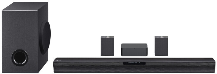 LG SQC4R 4.1 Soundbar (220W) mit kabellosem Subwoofer und Rücklautsprechern 