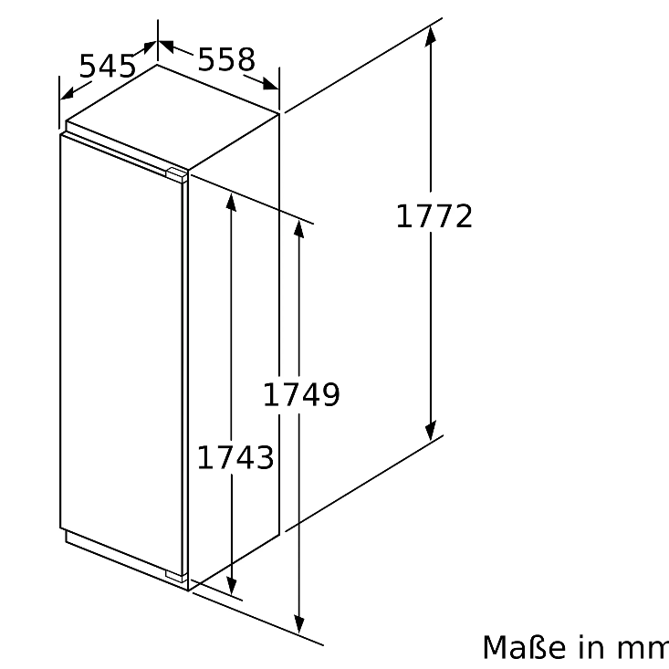 Siemens KI82LADE0 iQ500 Einbau-Kühlschrank mit Gefrierfach