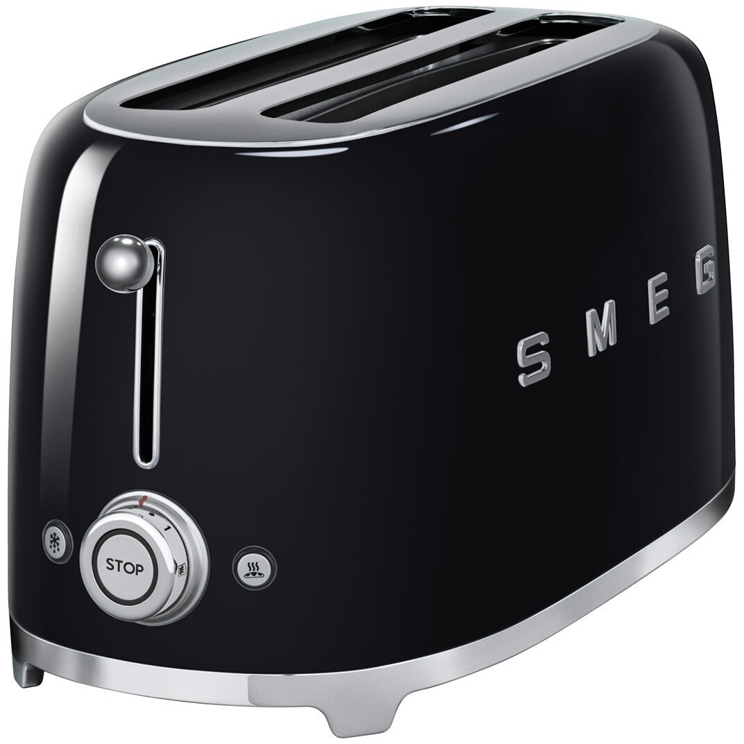 Smeg TSF02BLEU  Toaster 4 Scheiben, schwarz
