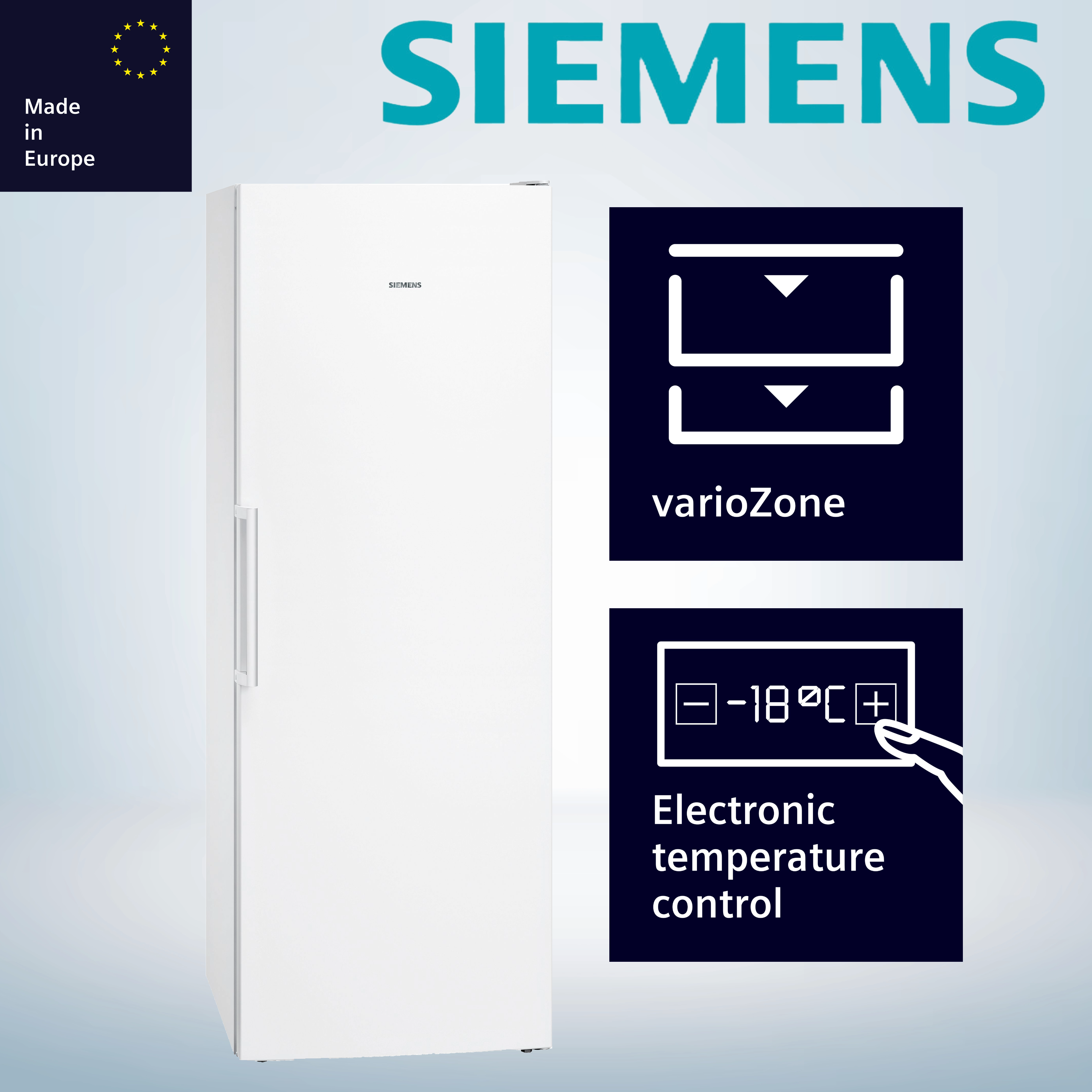 Siemens GS58NDWDP iQ500 Freistehender Gefrierschrank