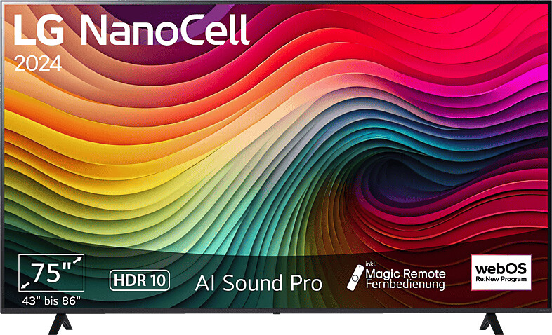 LG 75NANO81T6A 75 Zoll NanoCell Fernseher 