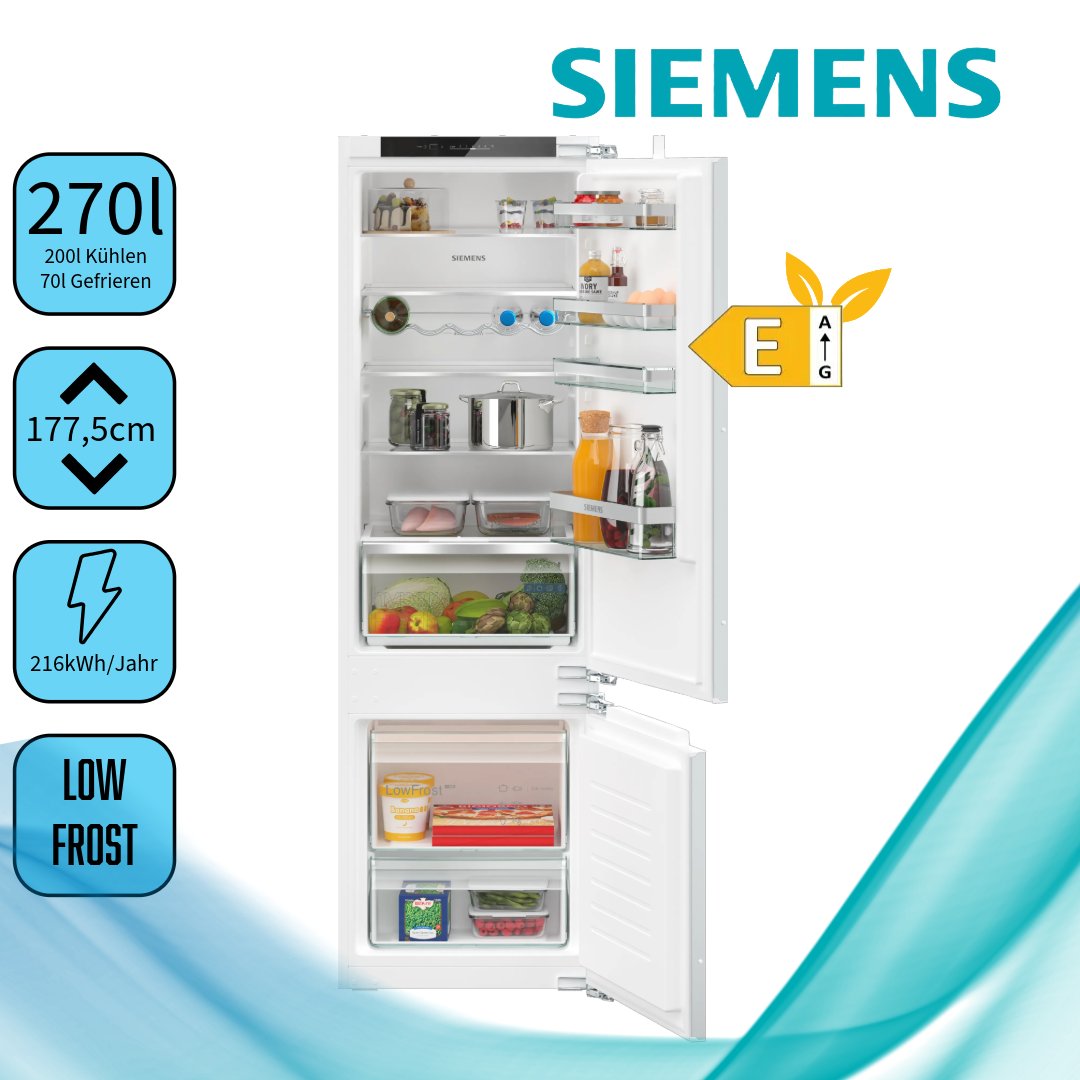 Siemens KI87VVFE1 iQ300 Einbau Kühl-Gefrier-Kombination