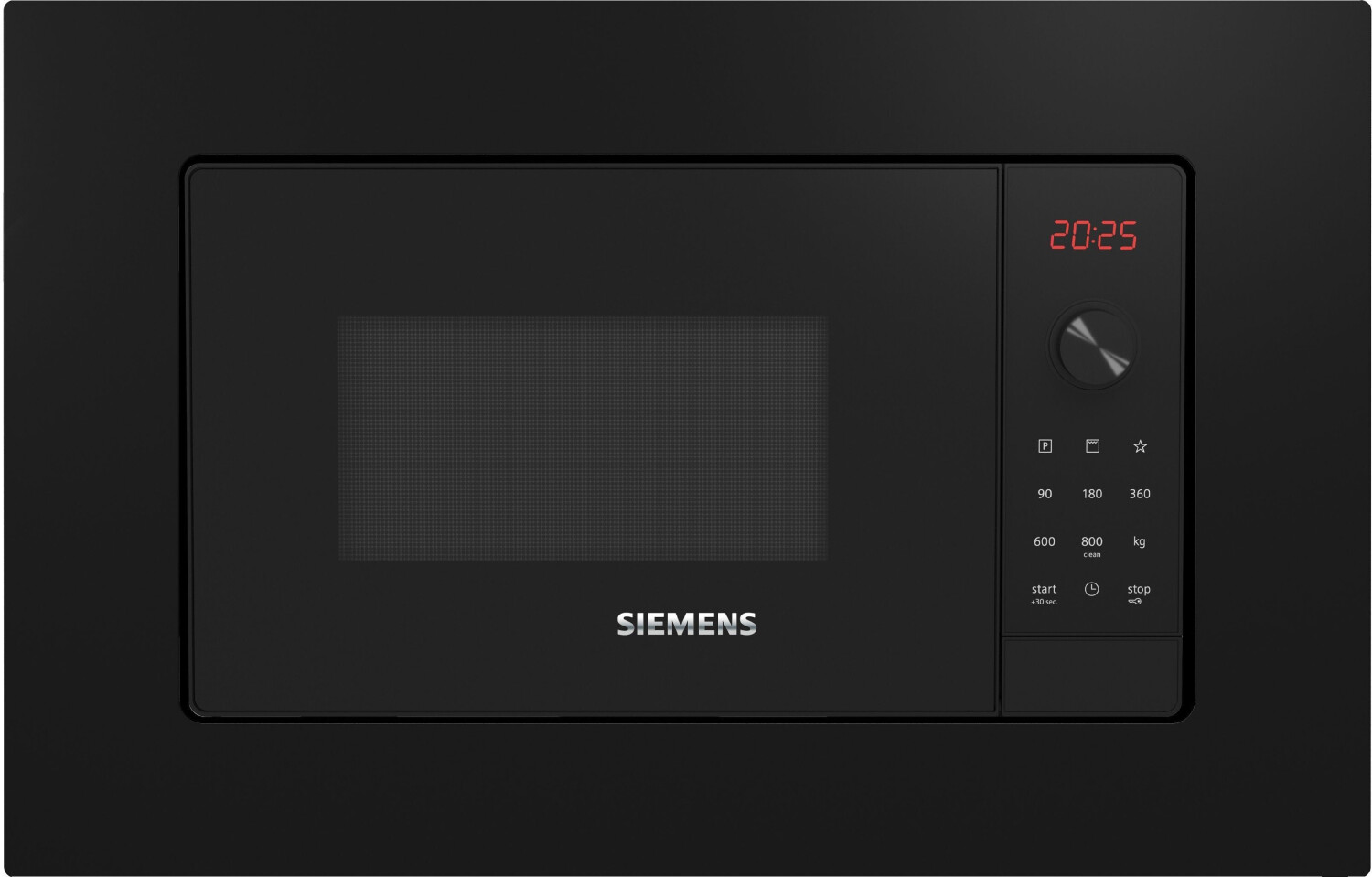 Siemens BE623LMB3 Einbau-Mikrowelle, Schwarz, cookControl8 - Automatikprogramme