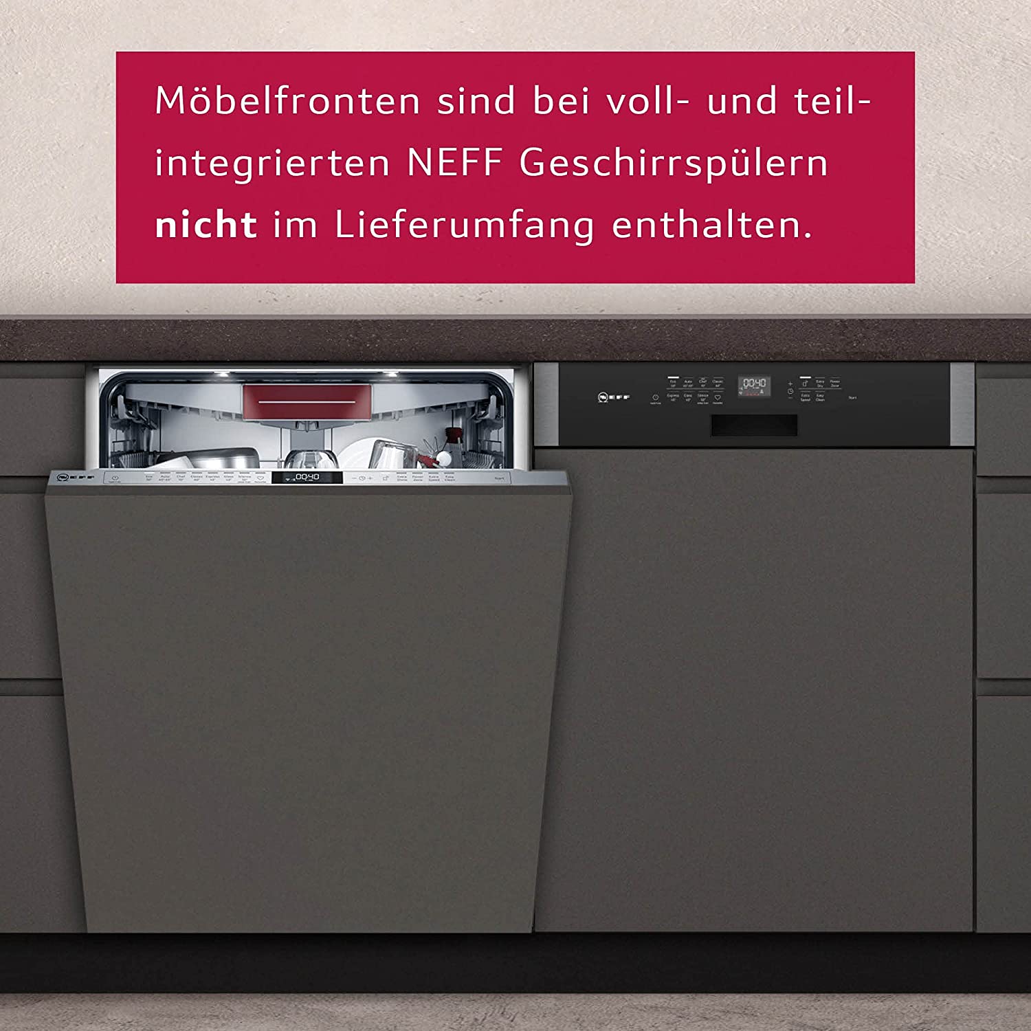 Neff S257EAX36E  Einbaugeschirrspüler  vollintegrierbar  Anzahl Maßgedecke 13 