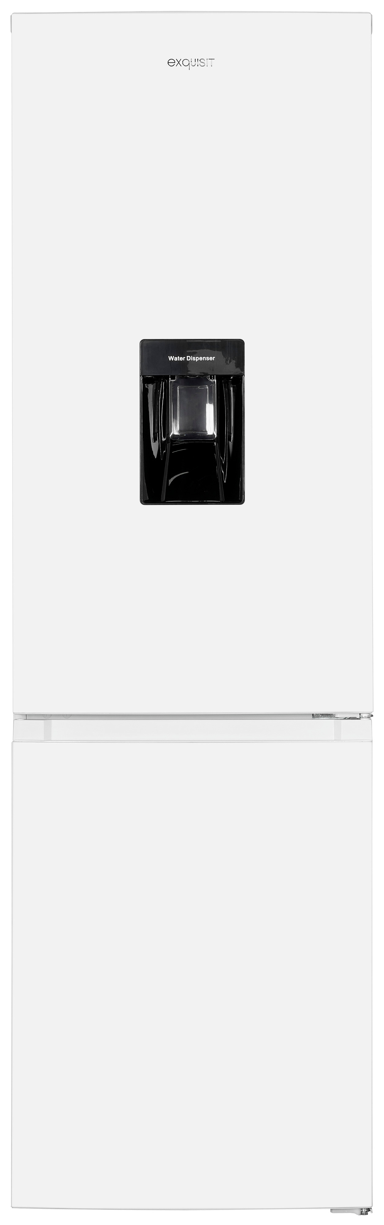 Exquisit KGC265-70-NF-WS-040C Kühl-Gefrierkombination freistehend– 251 Liter, Wasserspender, No-Frost, weiß