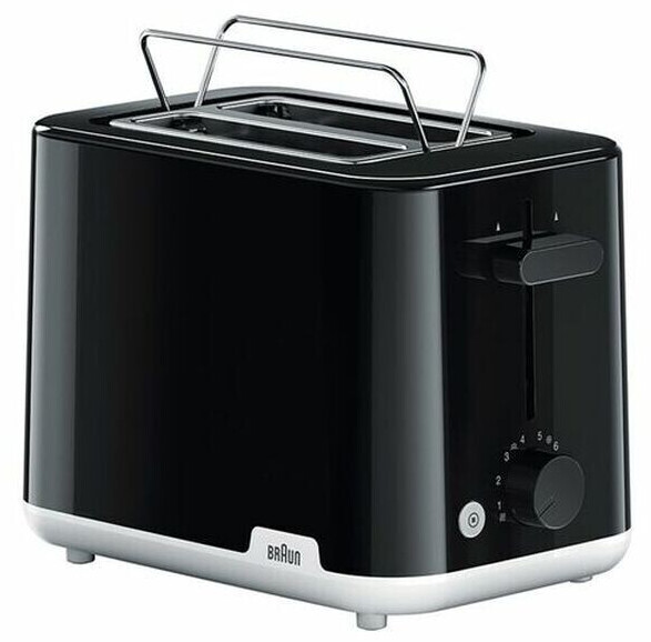 Braun HT1010BK  2-Scheiben-Toaster  1.000 Watt  Brötchenaufsatz