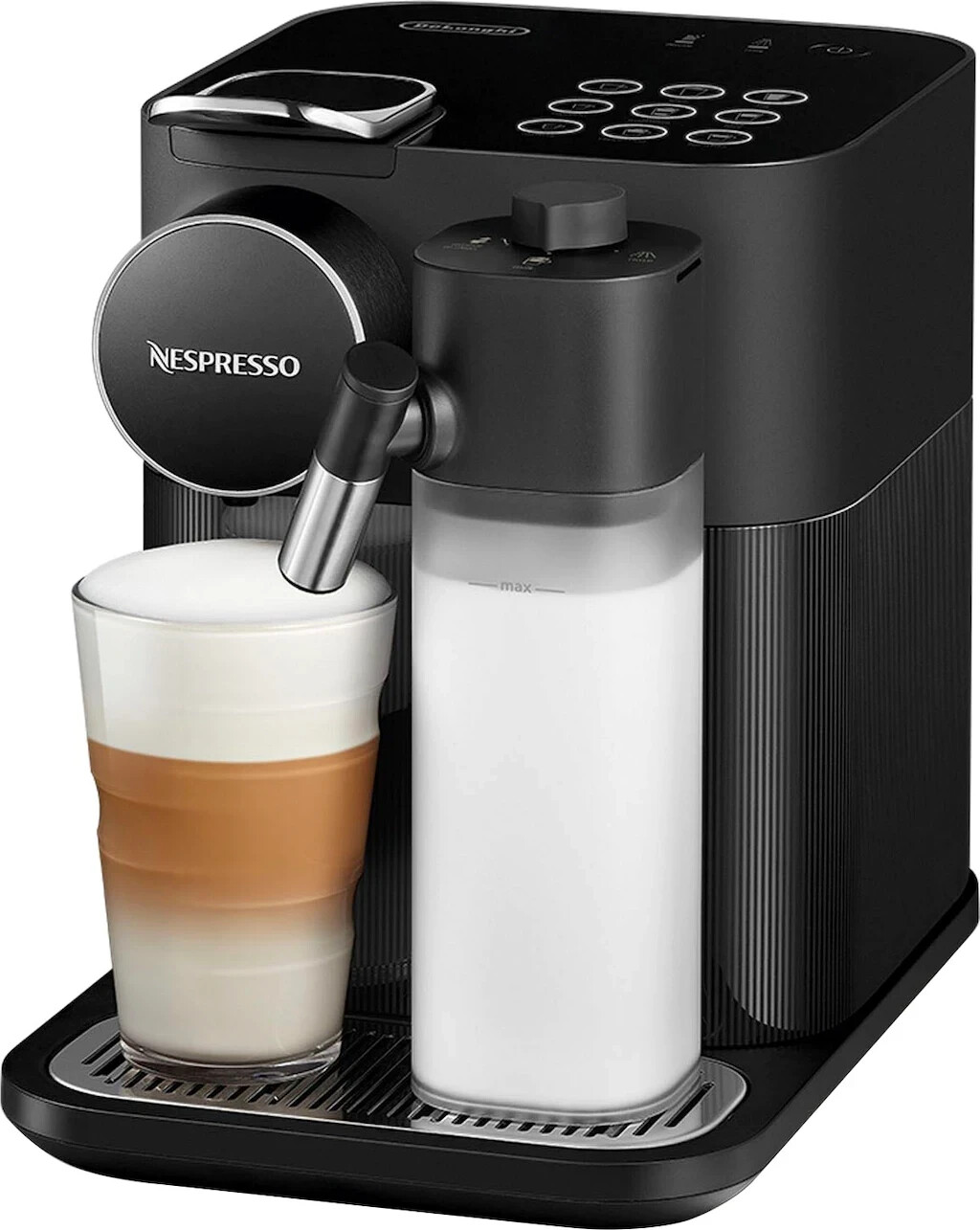 DeLonghi EN640.B Lattissima schwarz  Kaffeekapselmaschine  Füllmenge Wassertank 1 l  19 bar 