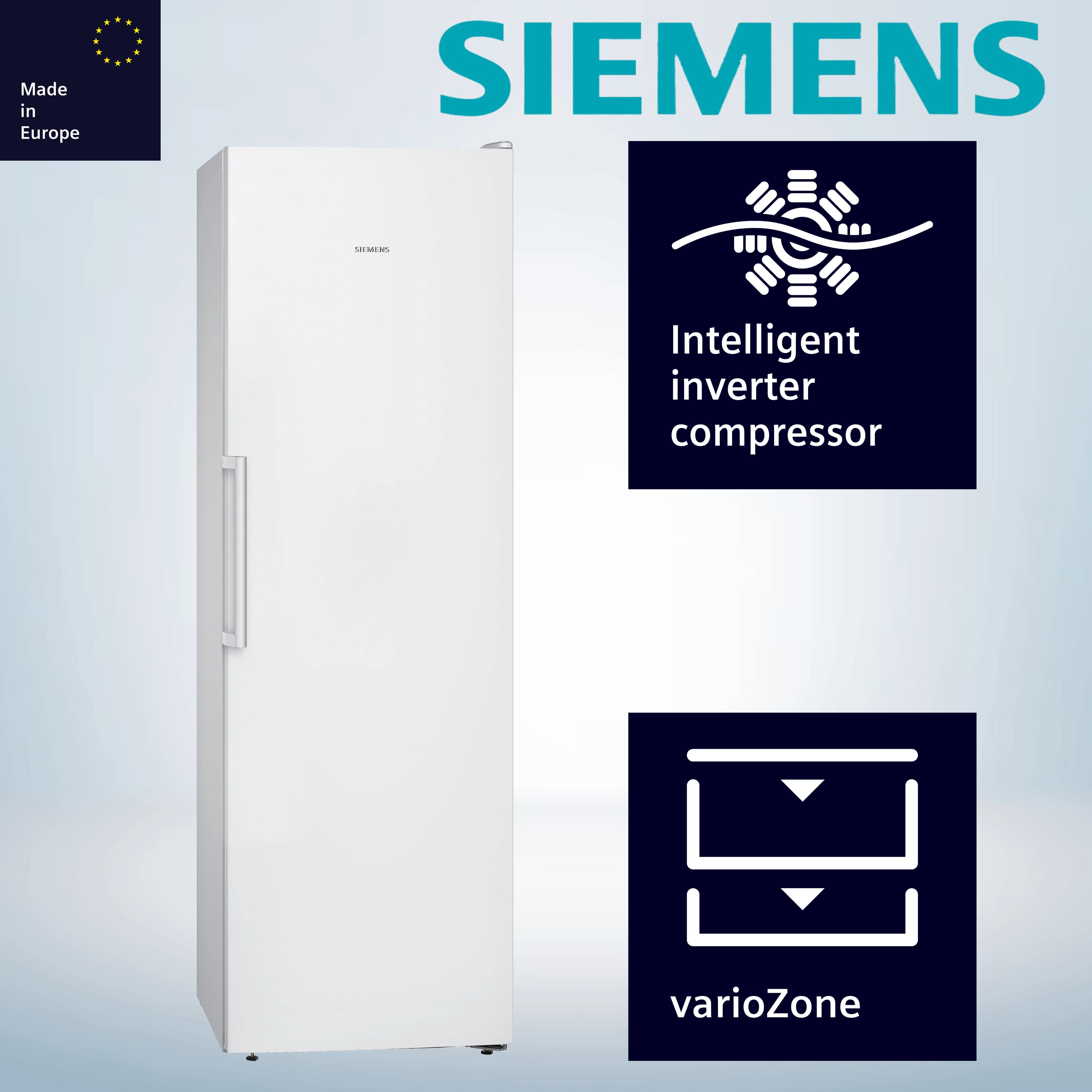 Siemens GS36NVWEP  Standgefrierschrank  234 kWh/Jahr  242 Liter 