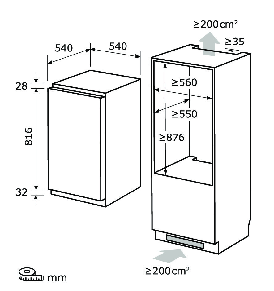Exquisit EKS131-4-E-040D – Einbaukühlschrank mit Gefrierfach, 118 Liter und LED-Beleuchtung Exquisit EKS131-4-E-040D – Einbaukühlschrank mit Gefrierfach, 118 Liter und LED-Beleuchtung