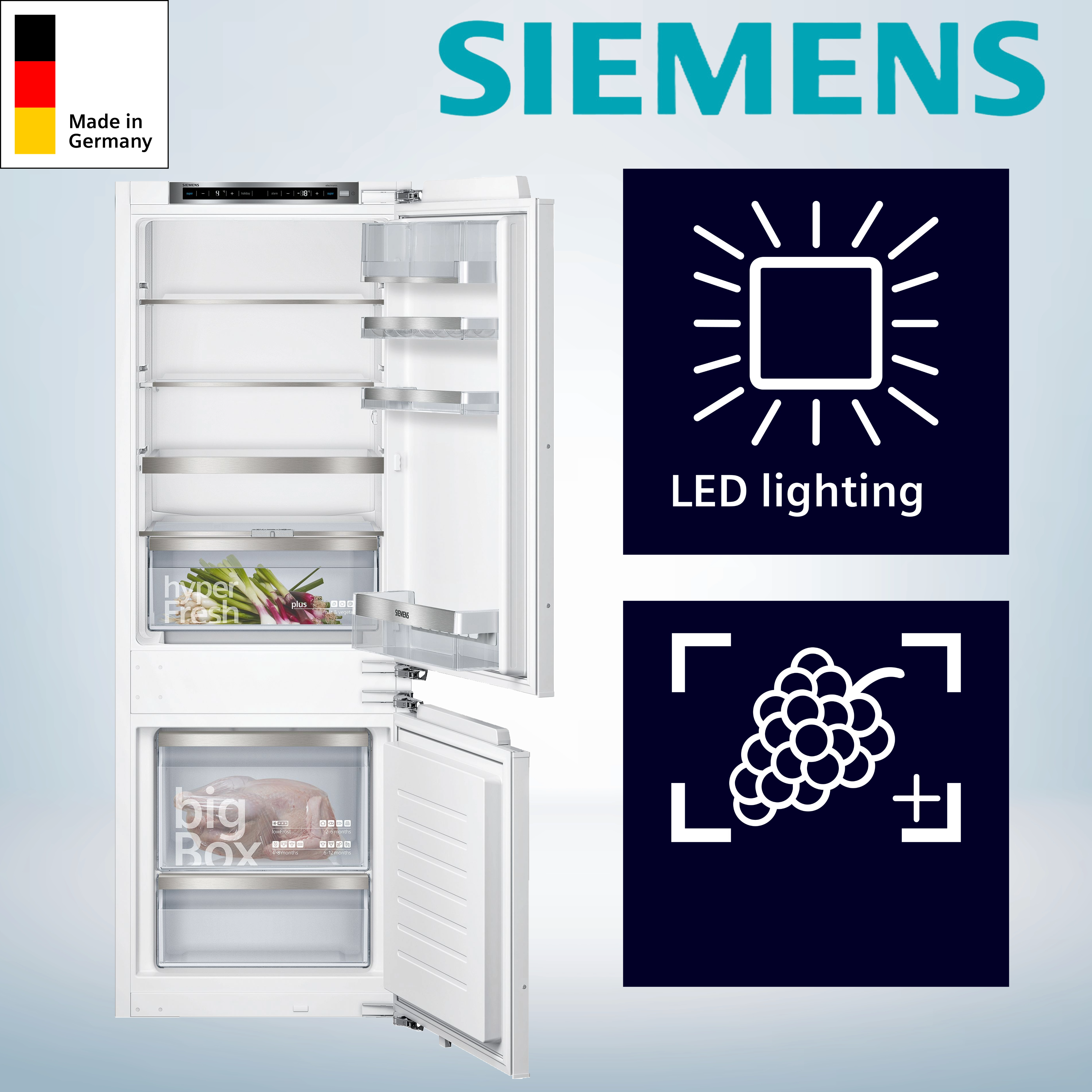 Siemens KI77SADE0 iQ500 Einbau-Kühlgefrierkombination