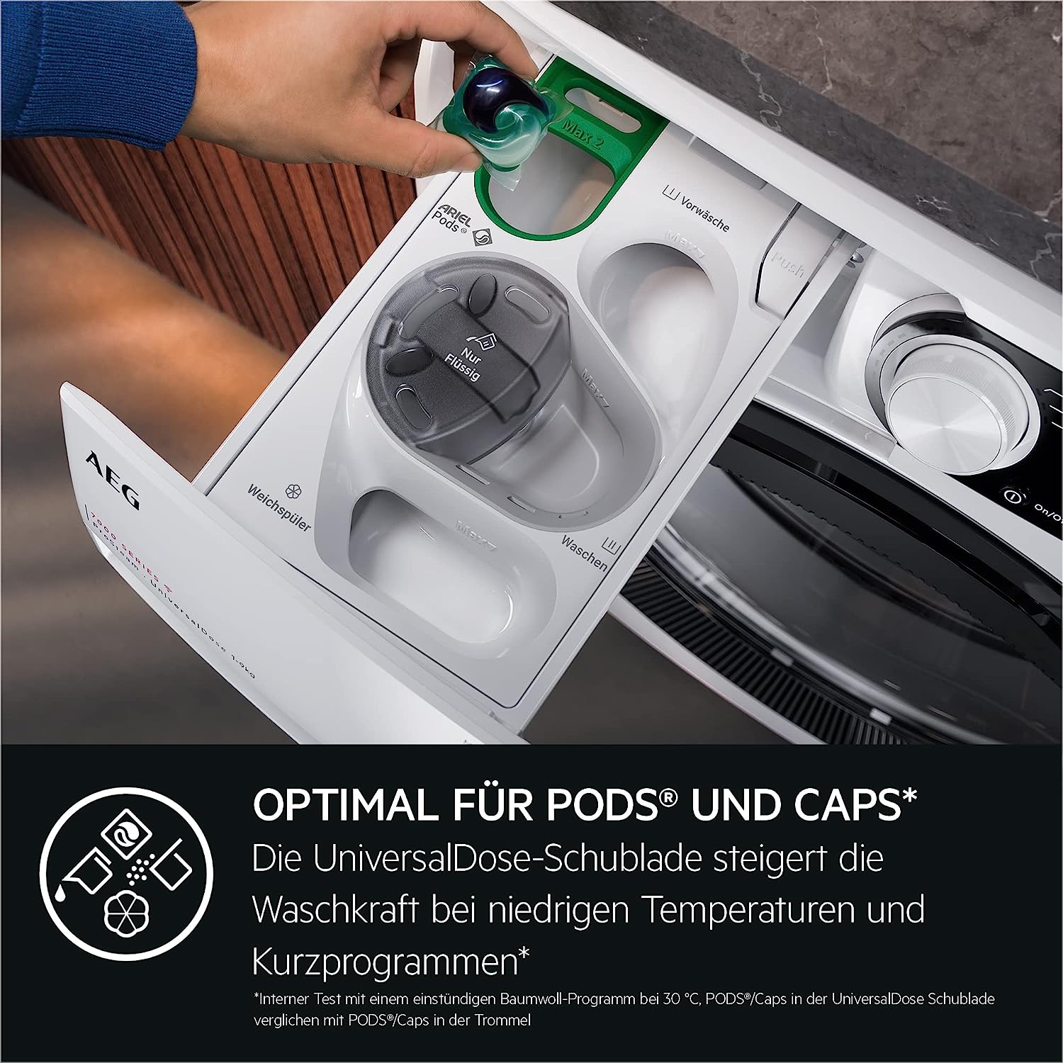 AEG LR8A75490 Waschmaschine Frontlader  9 kg