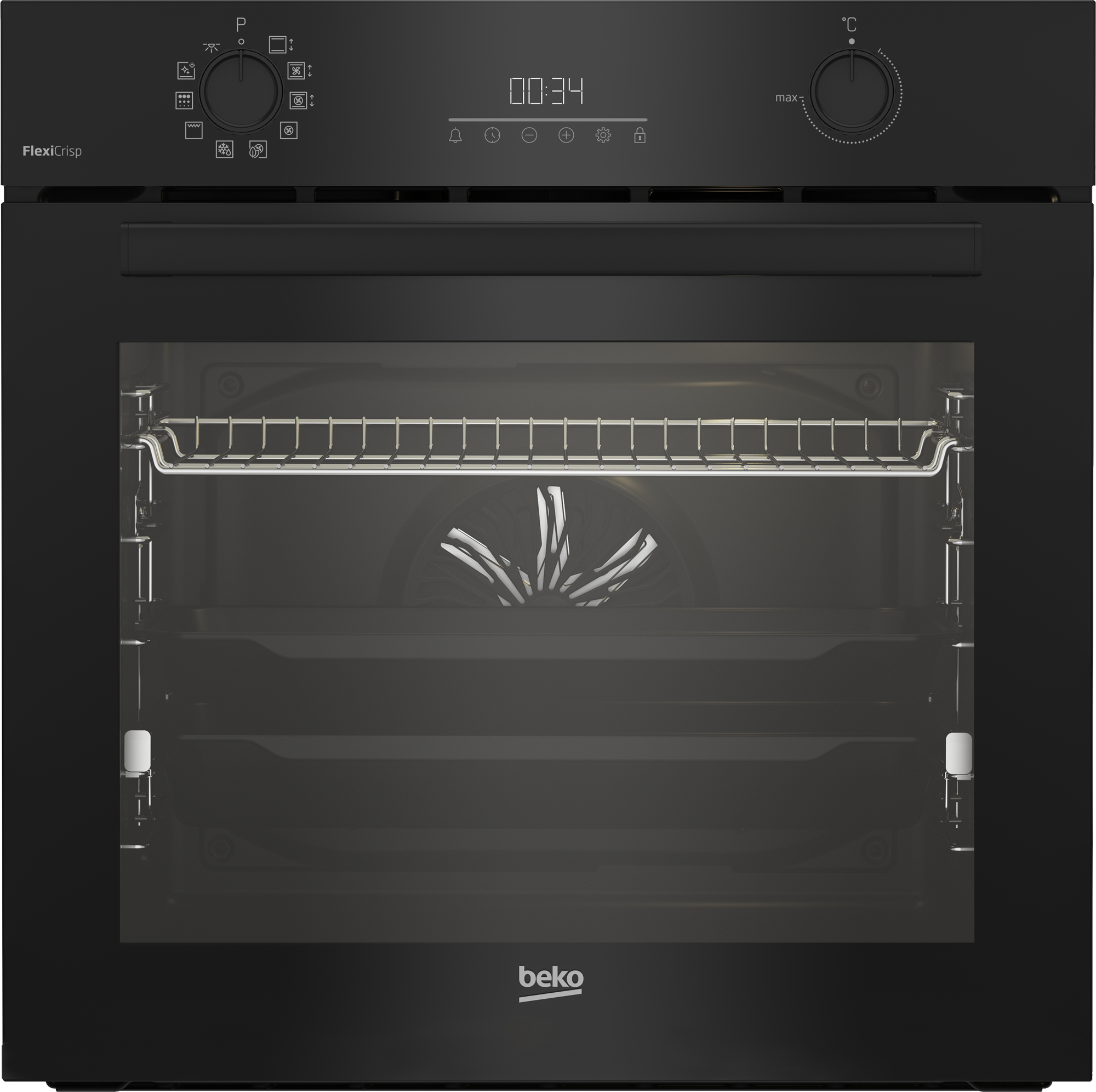 Beko BBIM17300BMPEF Einbau-Backofen 60 cm | 72 Liter | AeroPerfect™, AirFry, Pyrolyse & SteamShine® | Schwarz