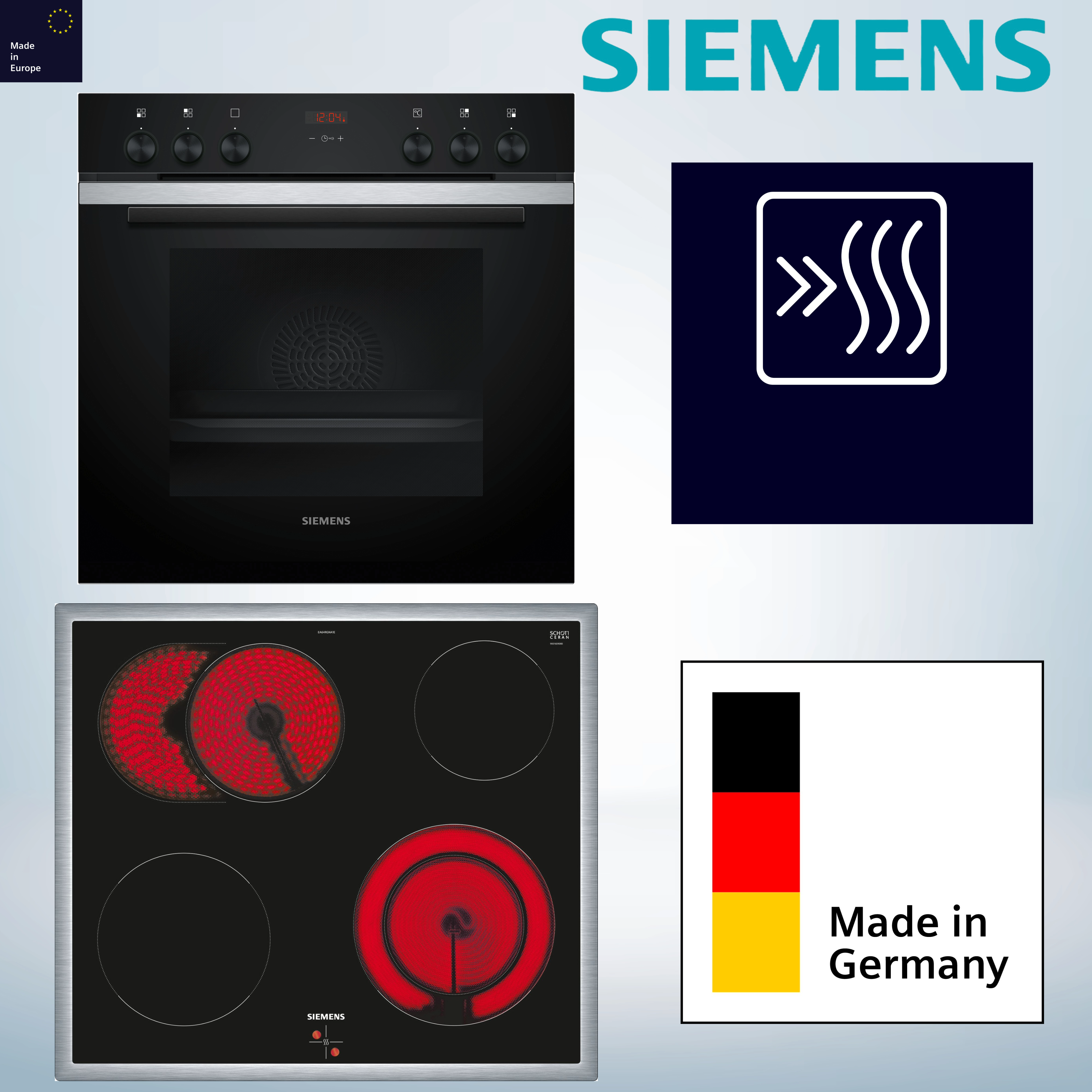Siemens EQ211KB11 (HE213BBS3 + EA64RGNA1E) Herdset