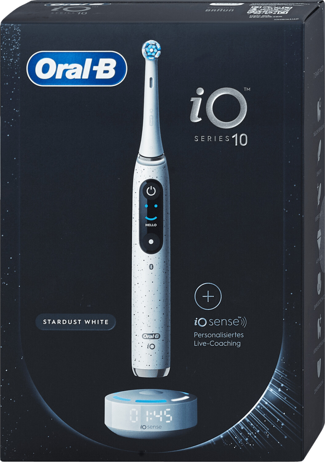 Oral-B iO Series 10 Stardust White, elektrische Zahnbürste