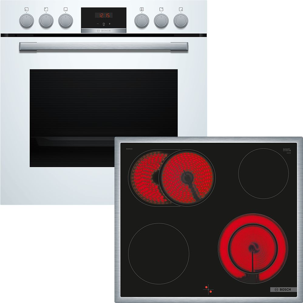 Bosch HND411LW63 (HEA513BW3 + NKN645GA2E) Einbau-Herd-Set